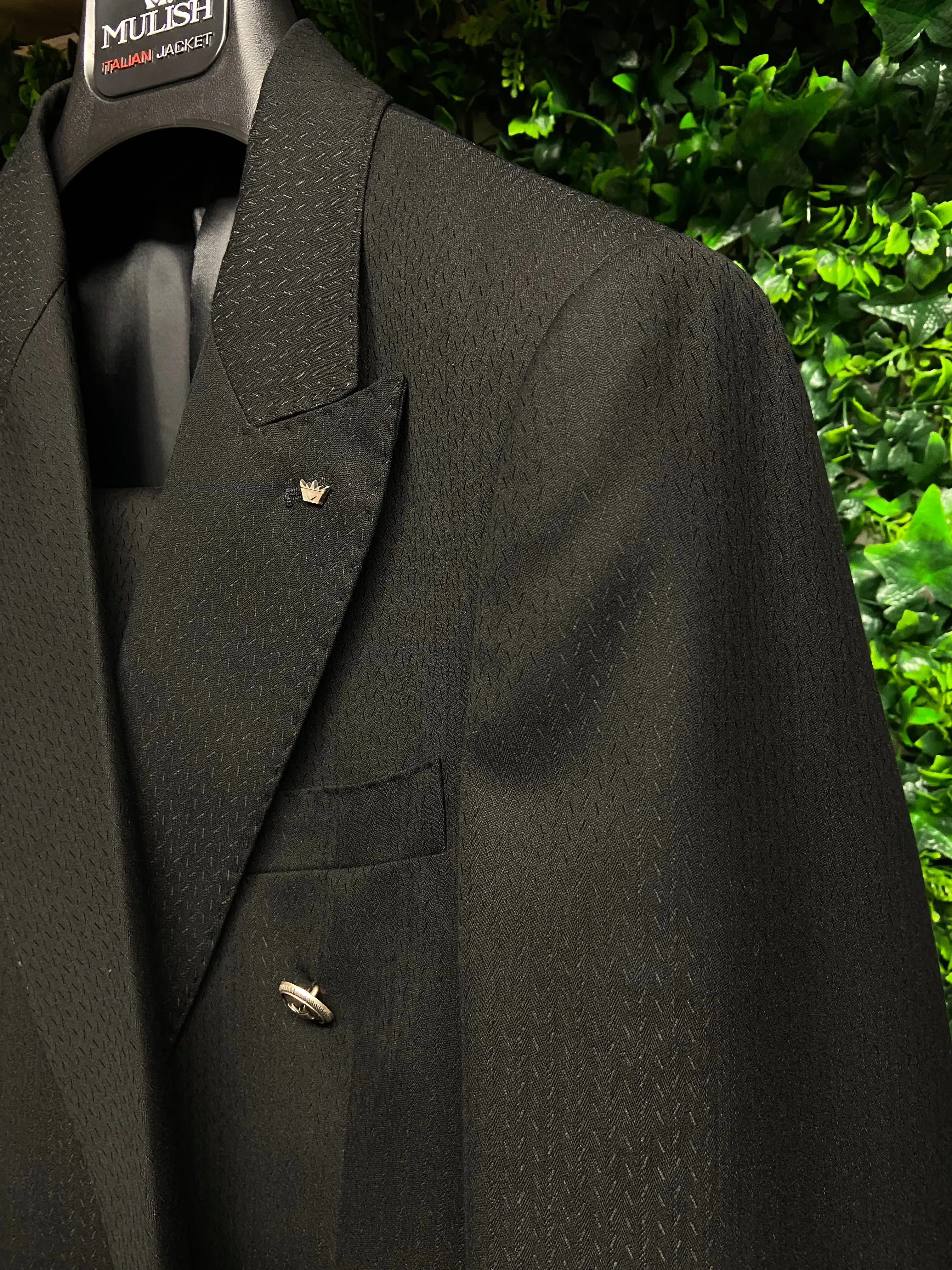 Mulish Black Double Breasted 2Pc 40R