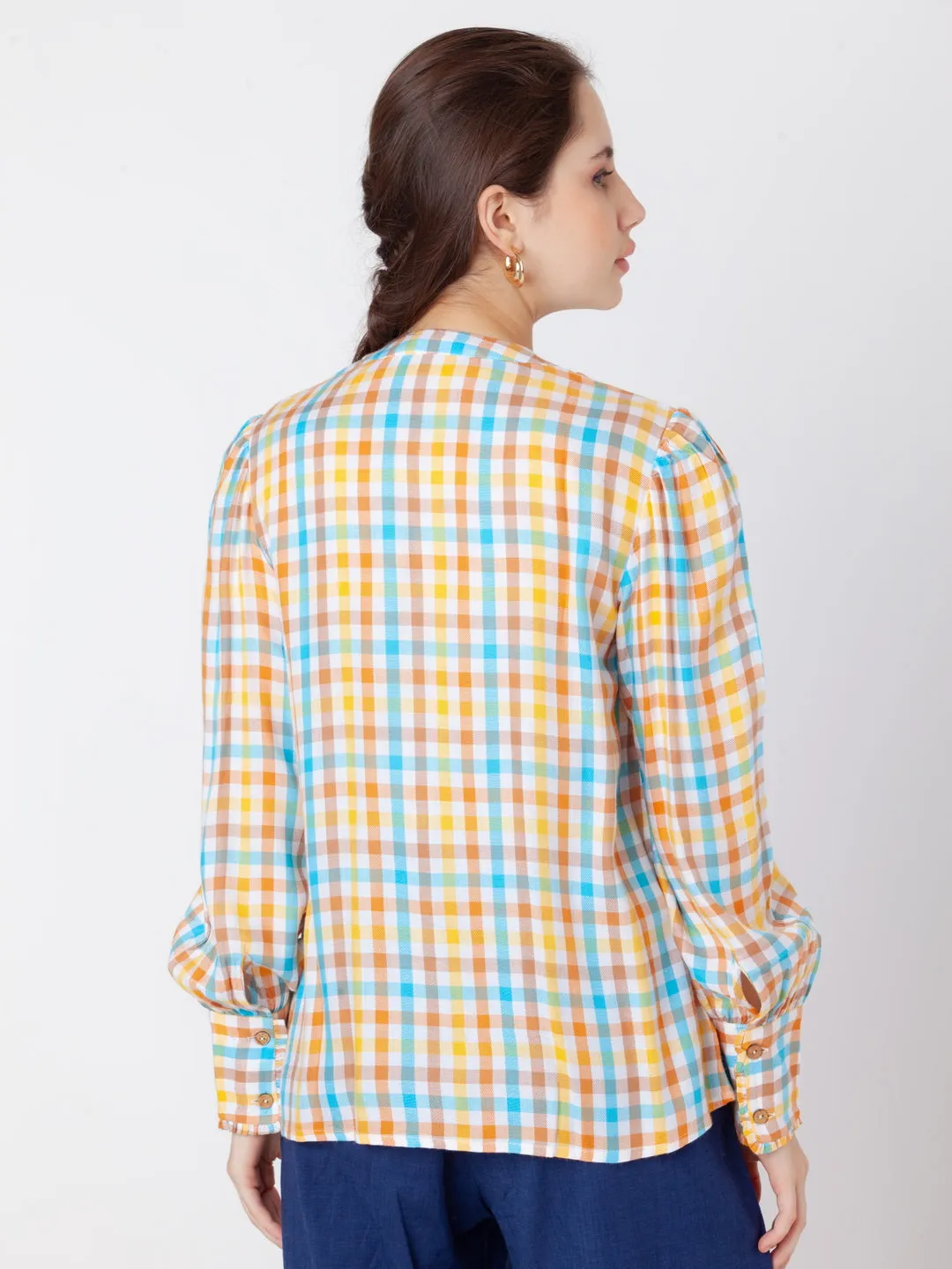 Multi Checks Shirt Top