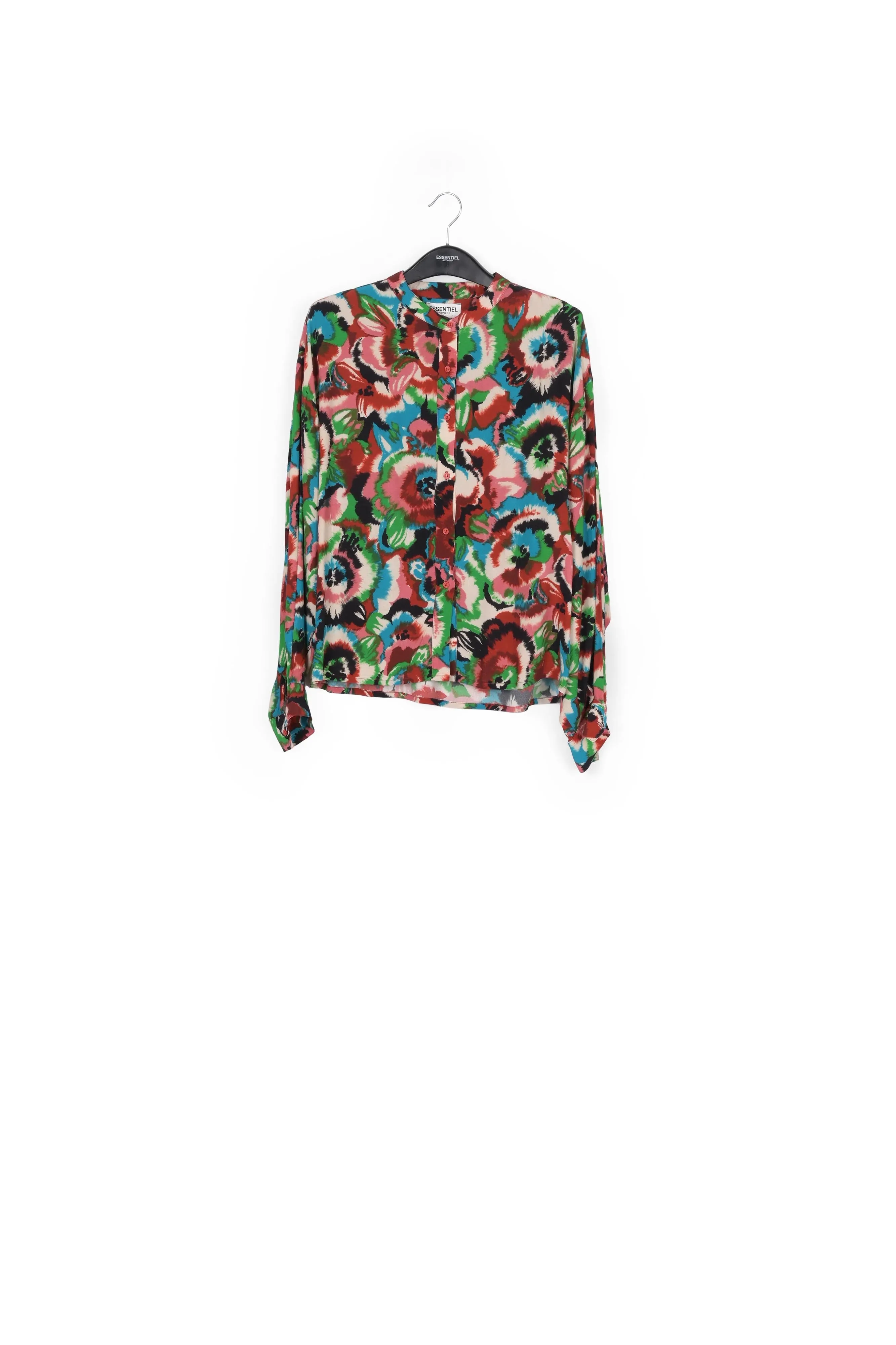 Multicolor floral-print shirt