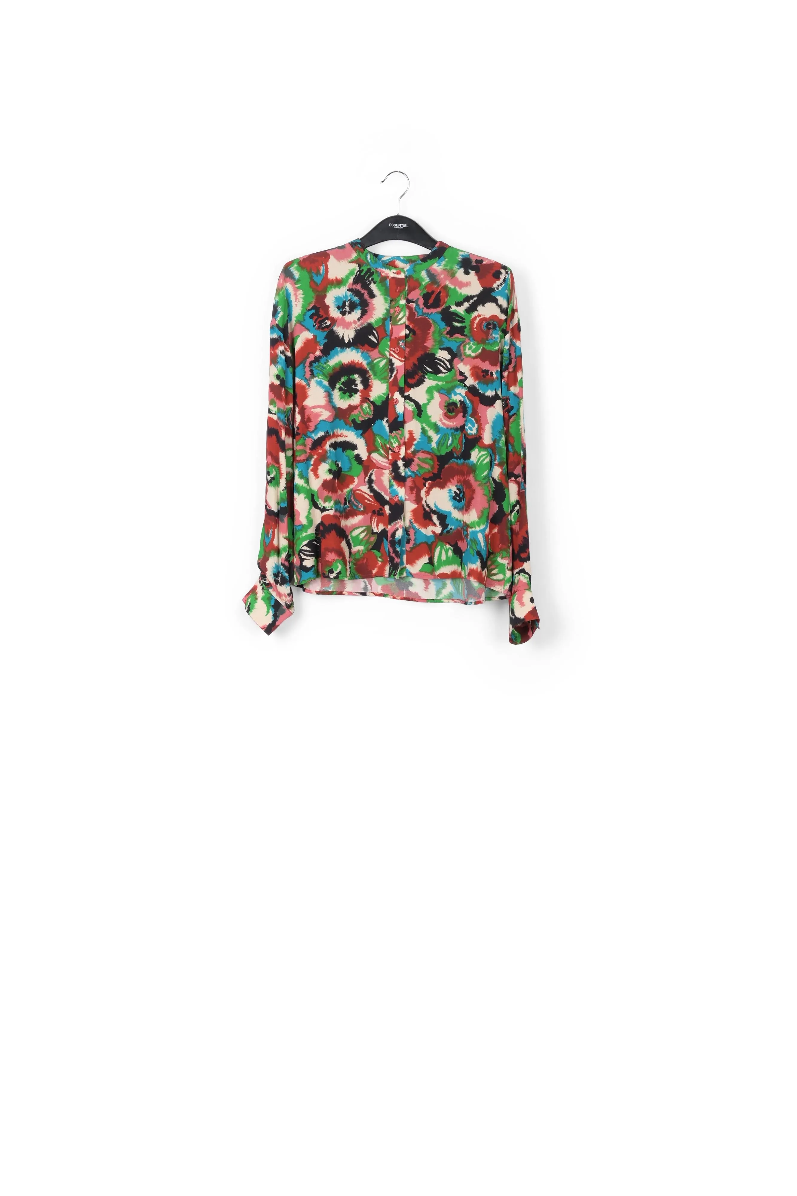 Multicolor floral-print shirt