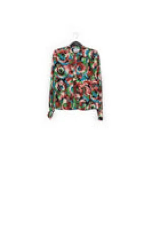Multicolor floral-print shirt