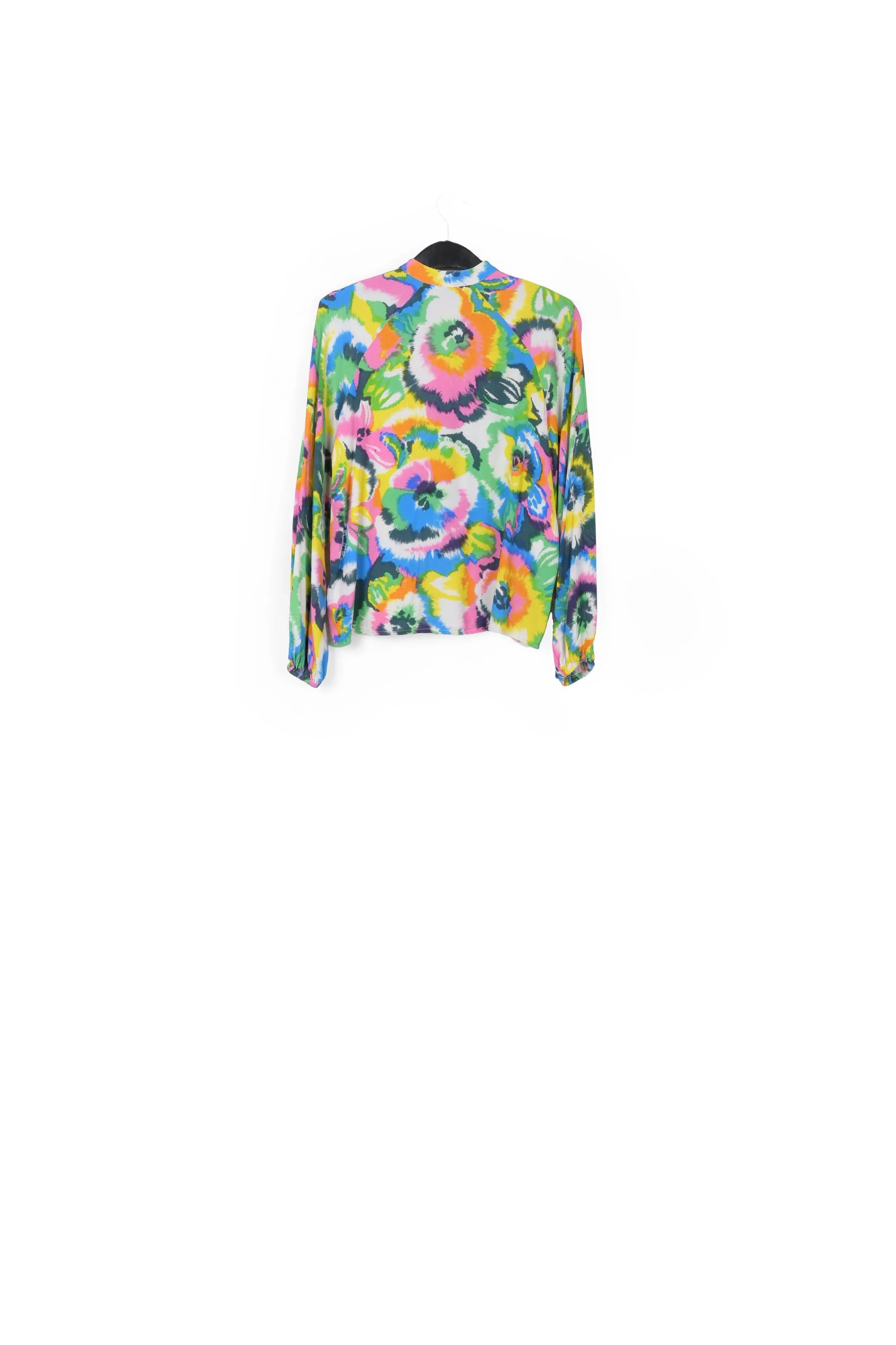 Multicolor floral print shirt