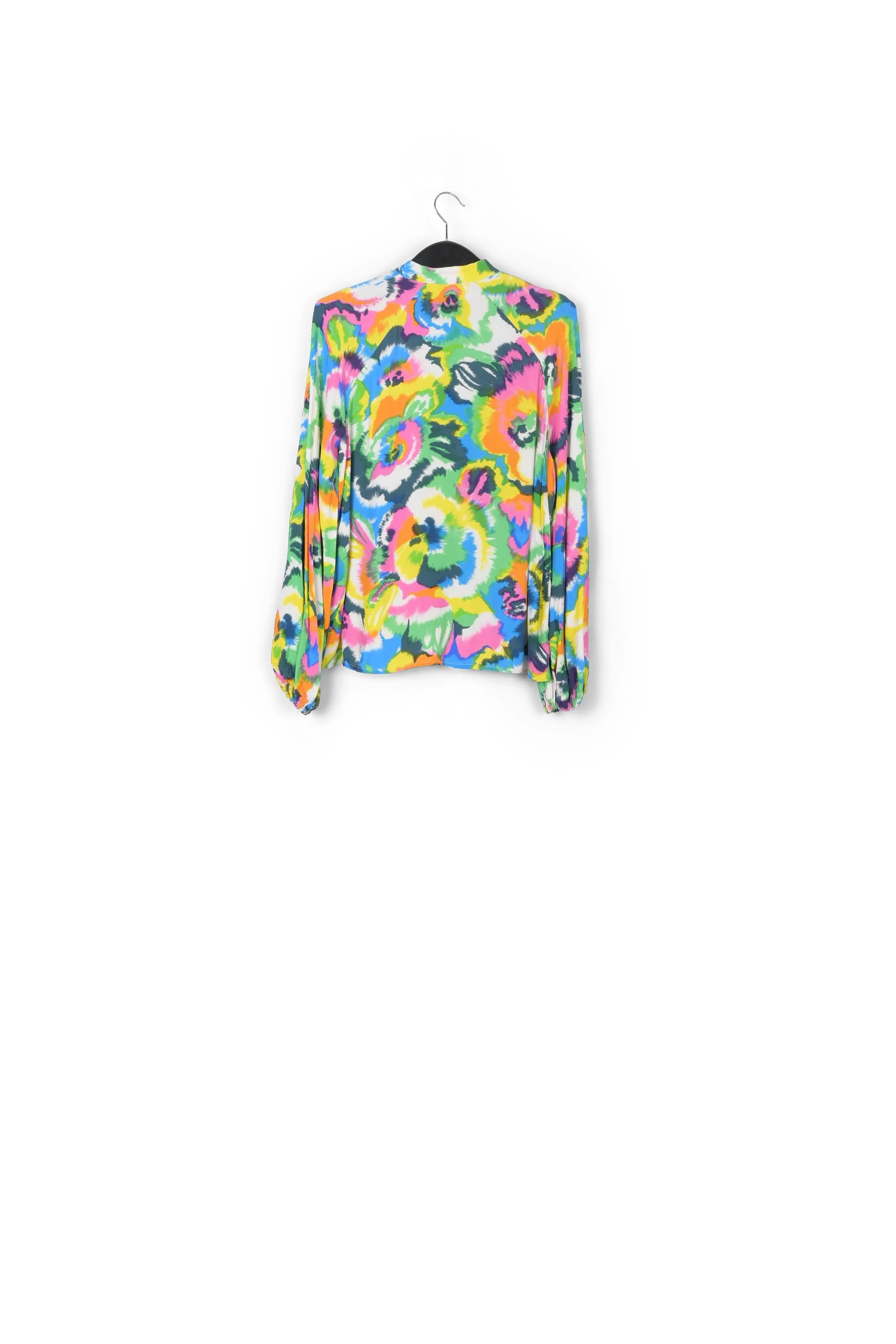 Multicolor floral print shirt