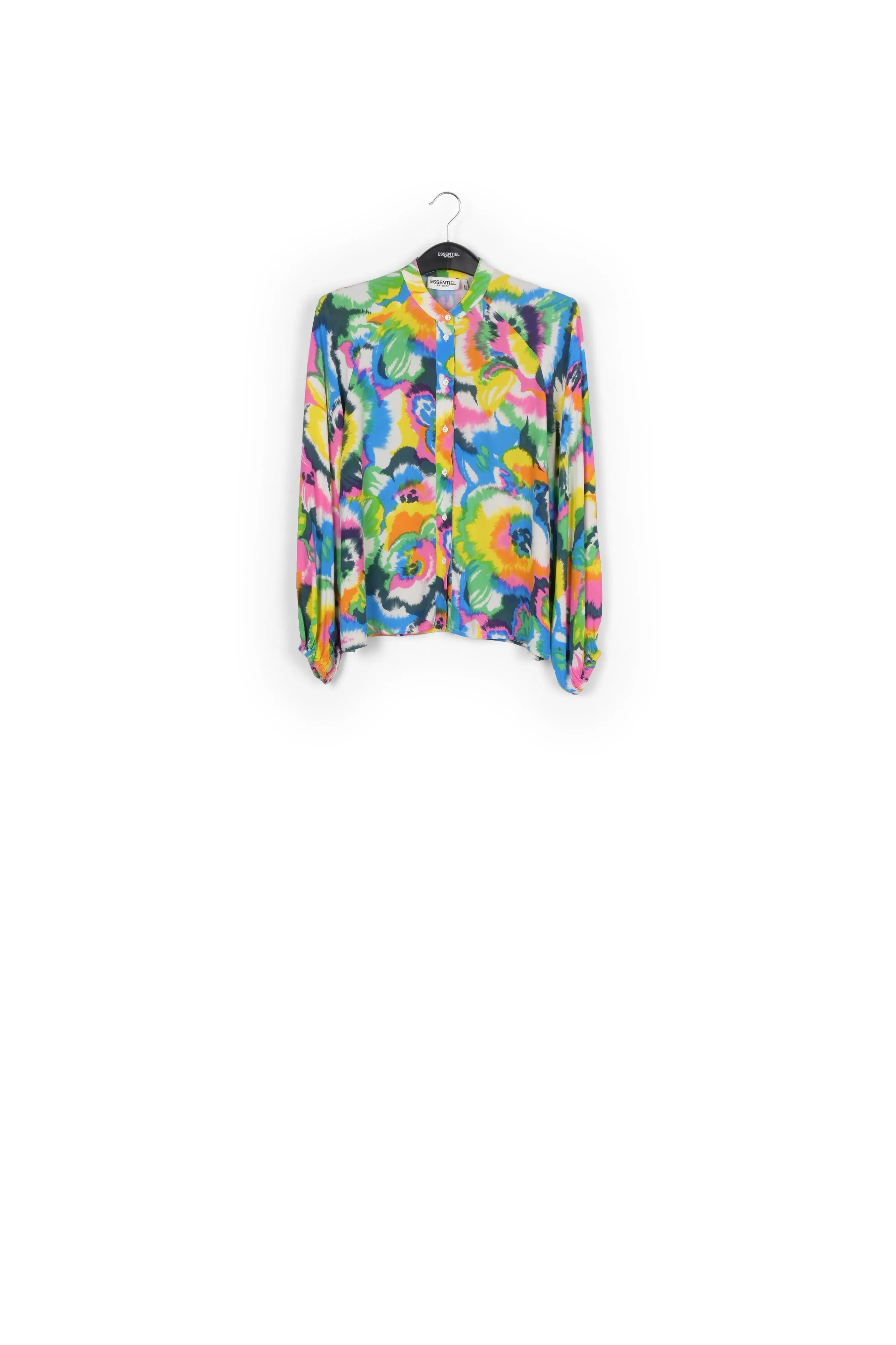 Multicolor floral print shirt