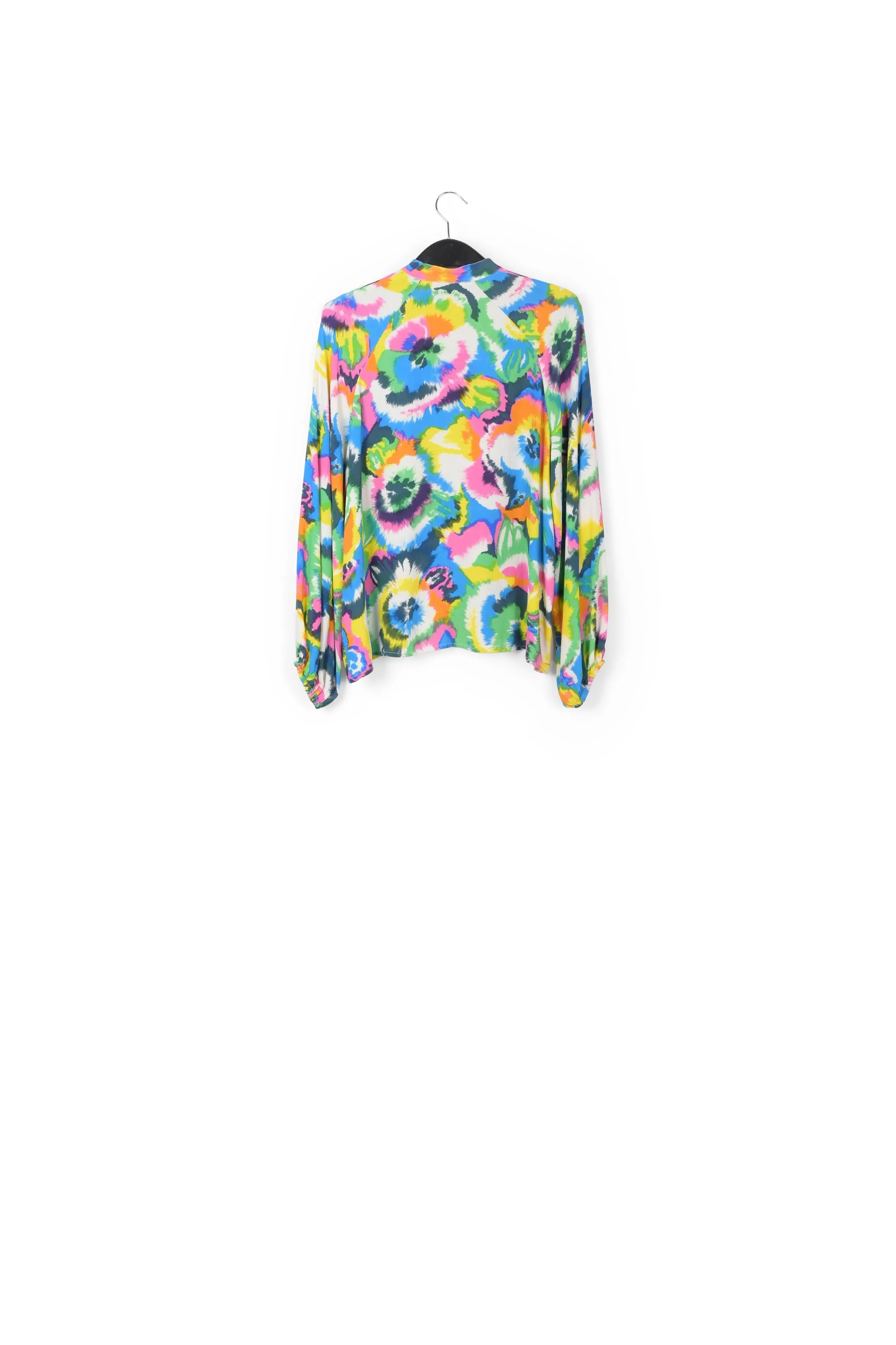 Multicolor floral print shirt
