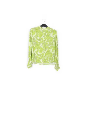 Multicolor floral-print shirt