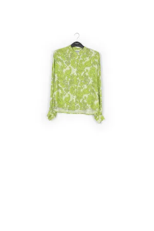 Multicolor floral-print shirt