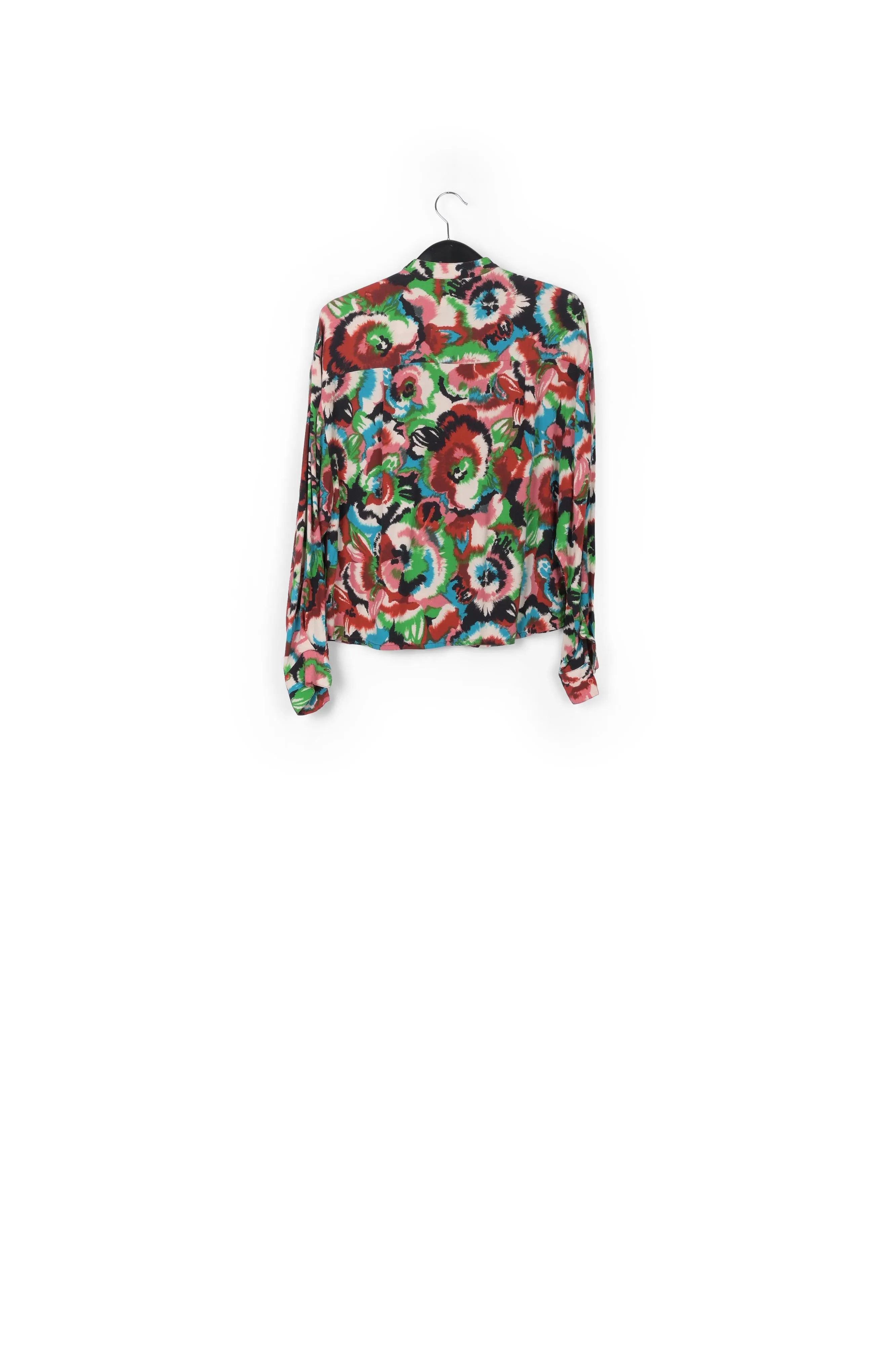 Multicolor floral-print shirt