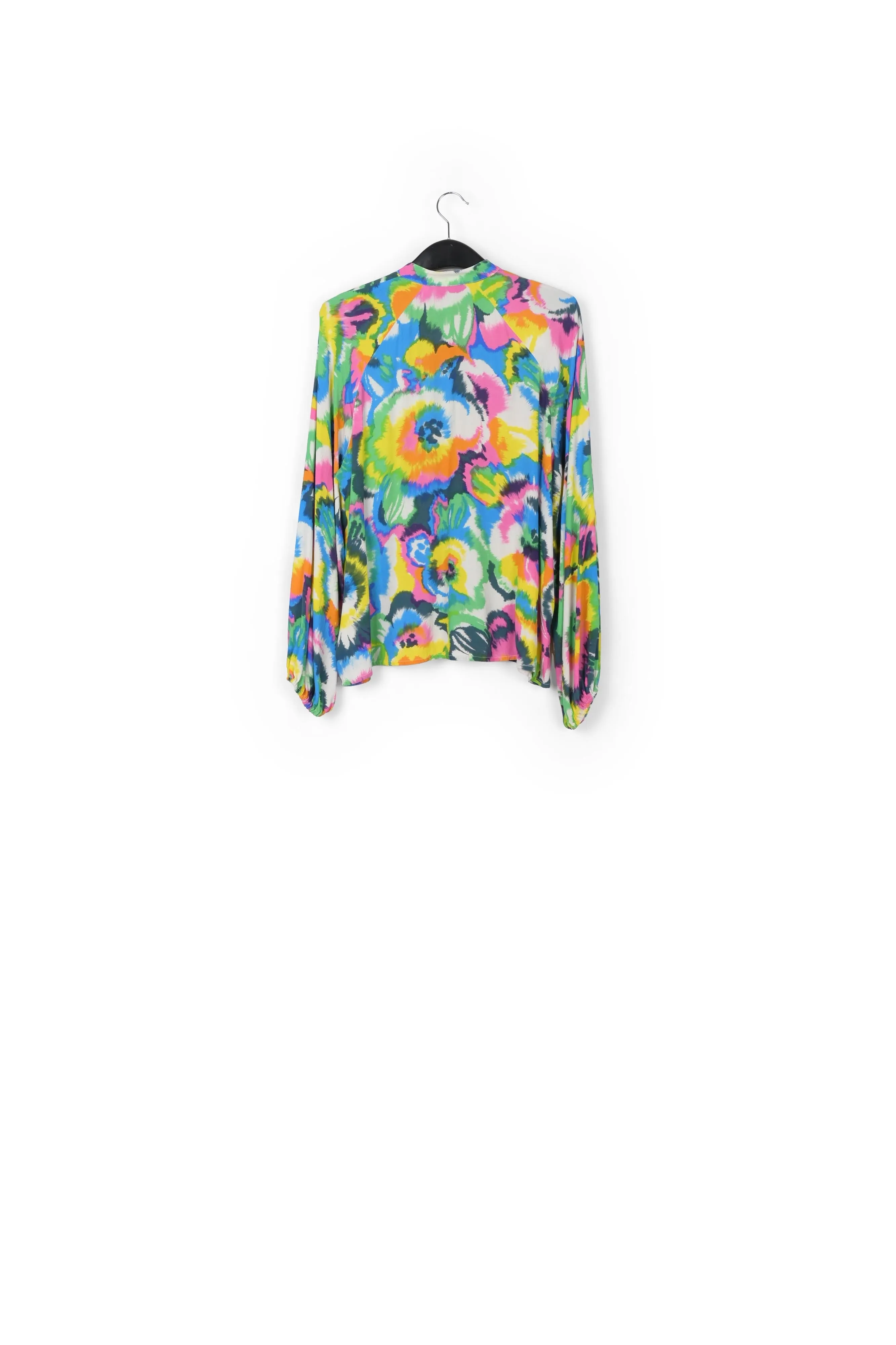 Multicolor floral print shirt