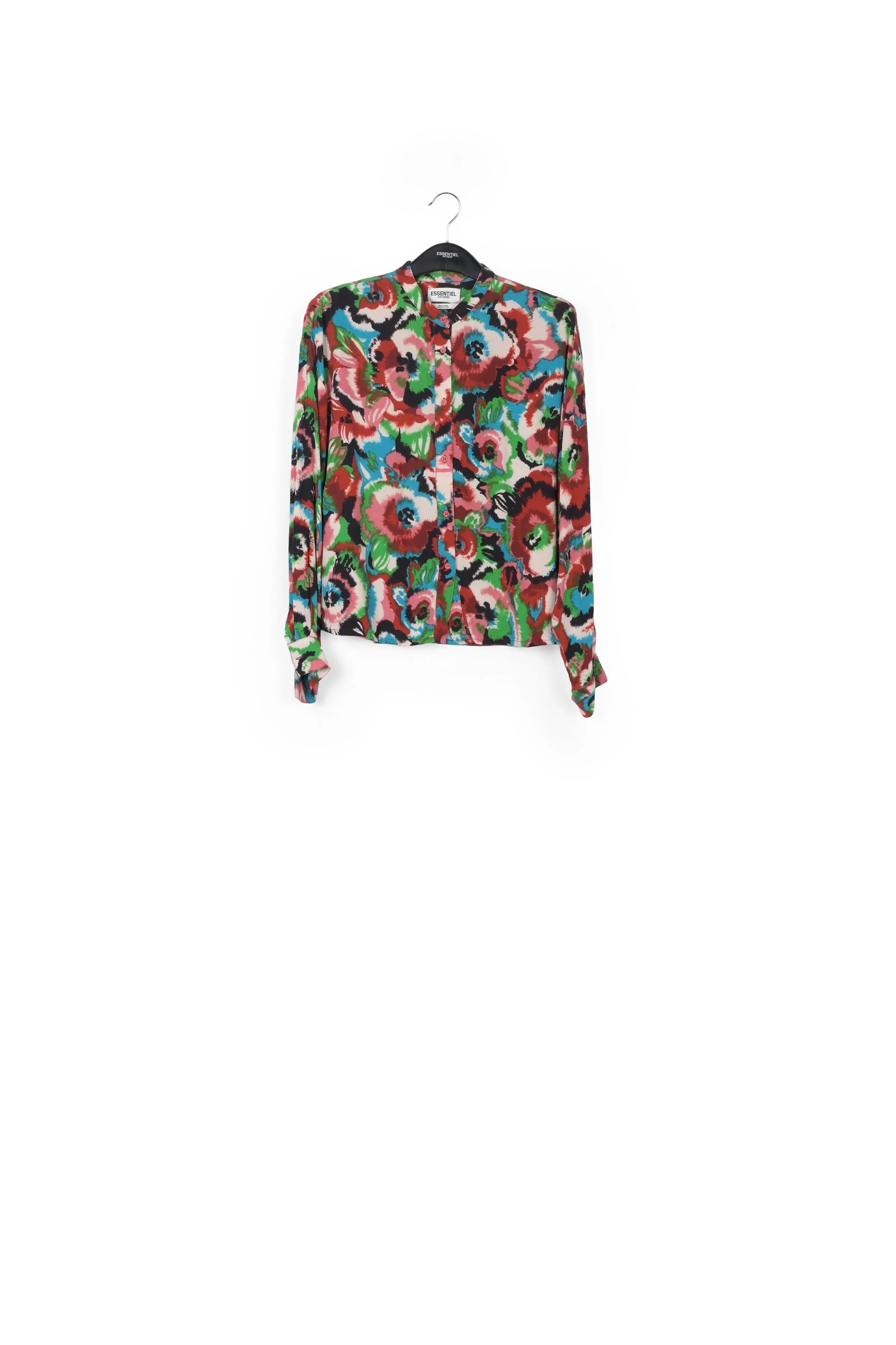 Multicolor floral-print shirt