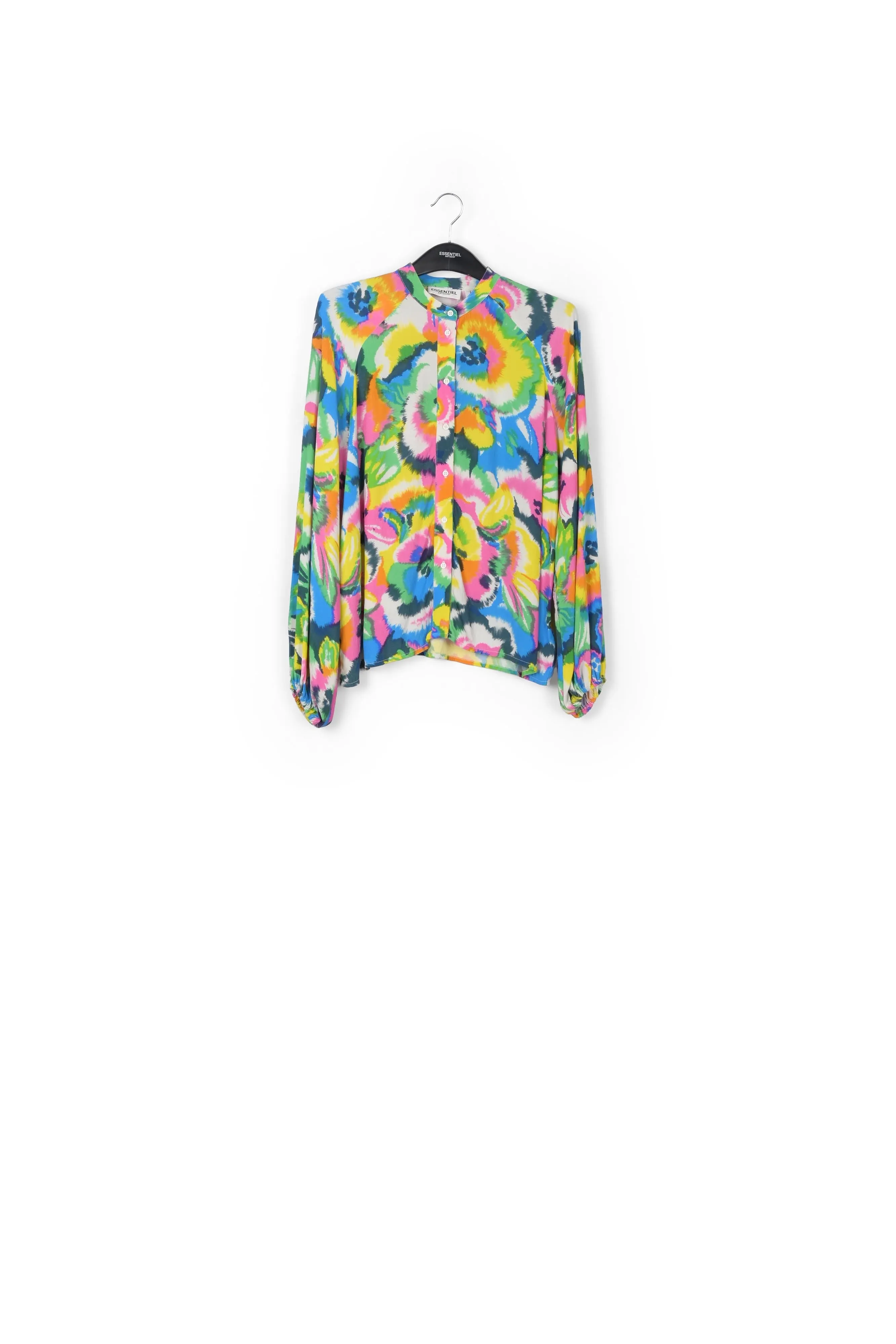 Multicolor floral print shirt