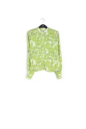 Multicolor floral-print shirt