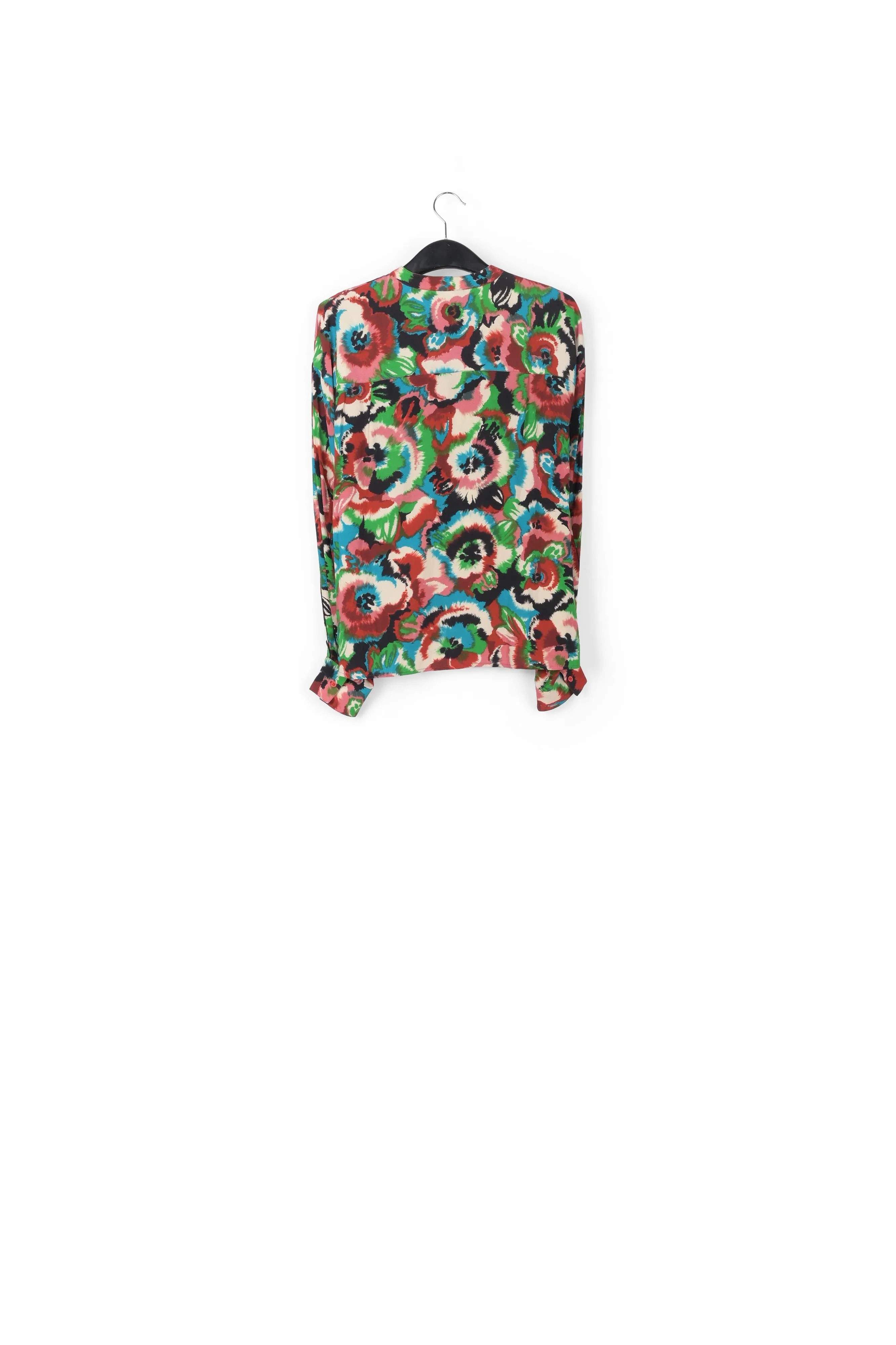 Multicolor floral-print shirt