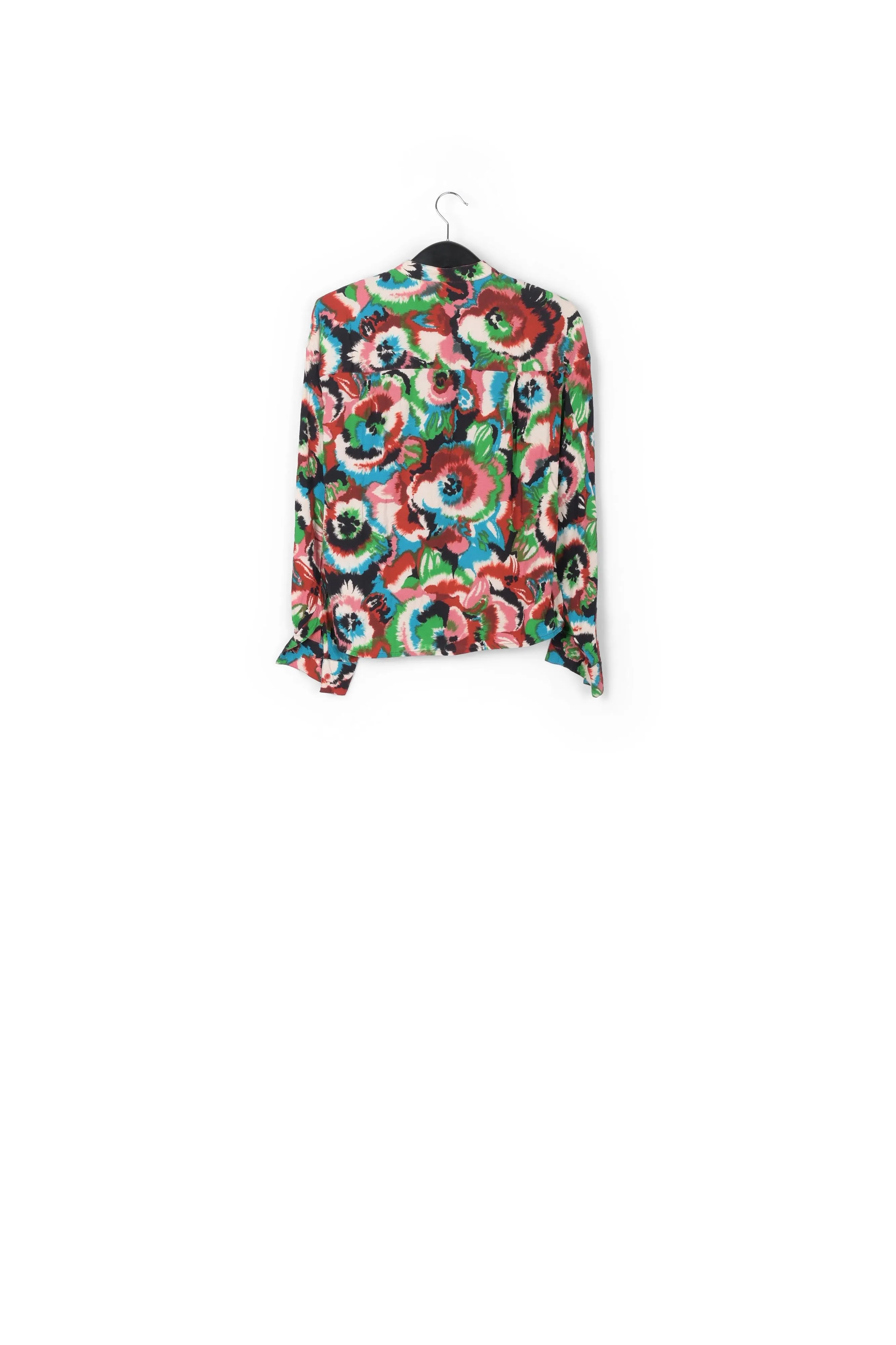 Multicolor floral-print shirt