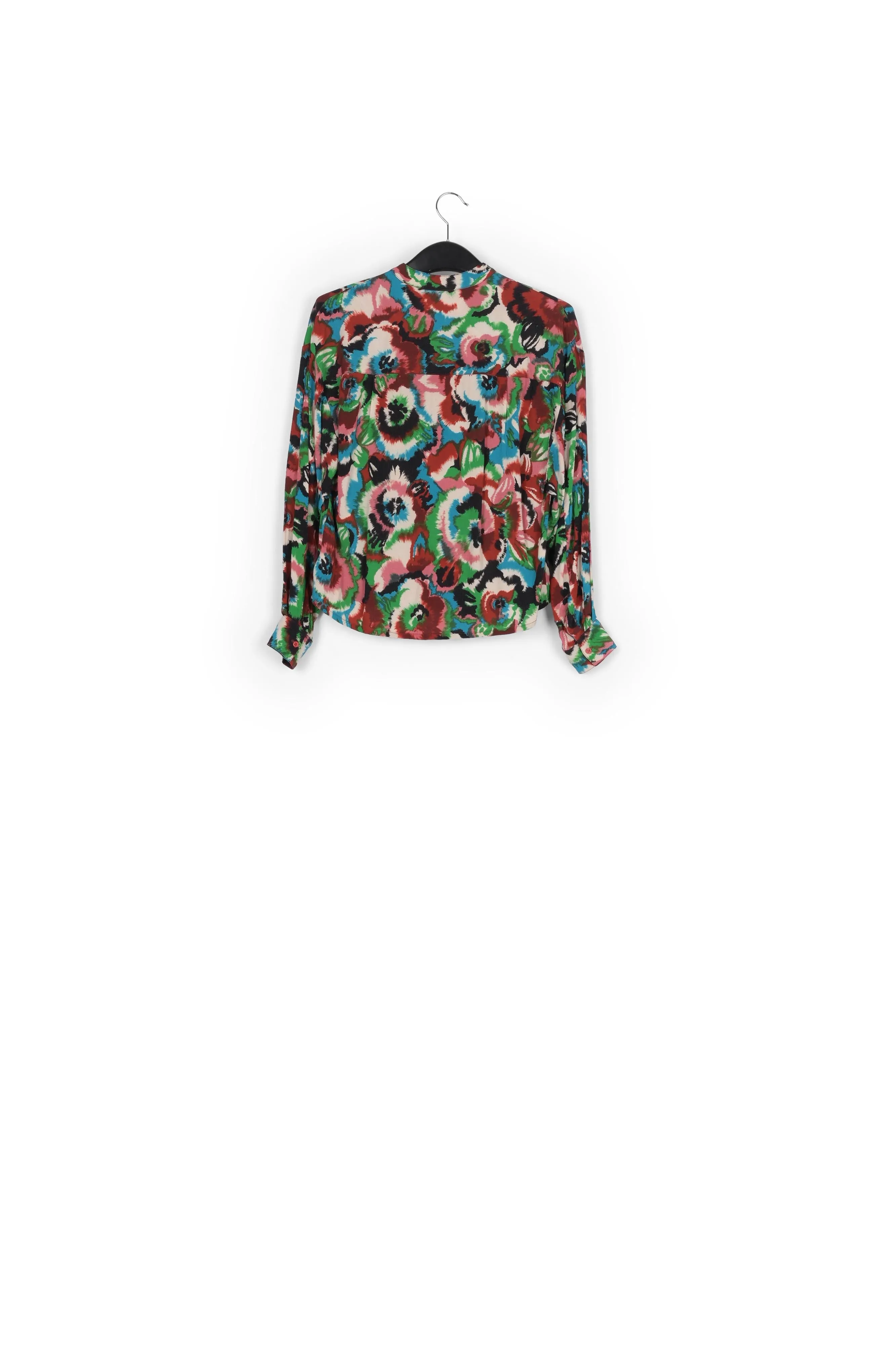 Multicolor floral-print shirt