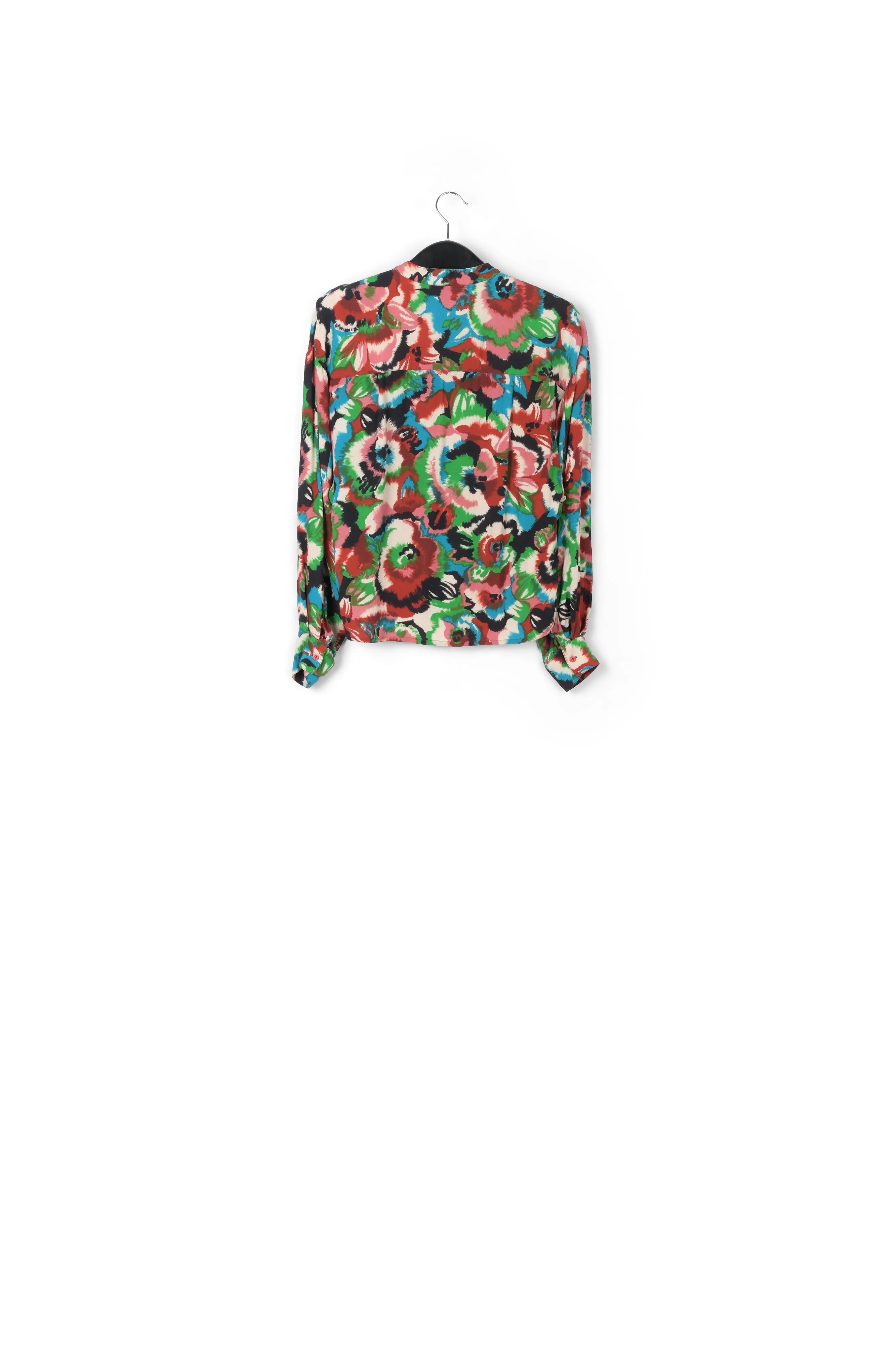 Multicolor floral-print shirt
