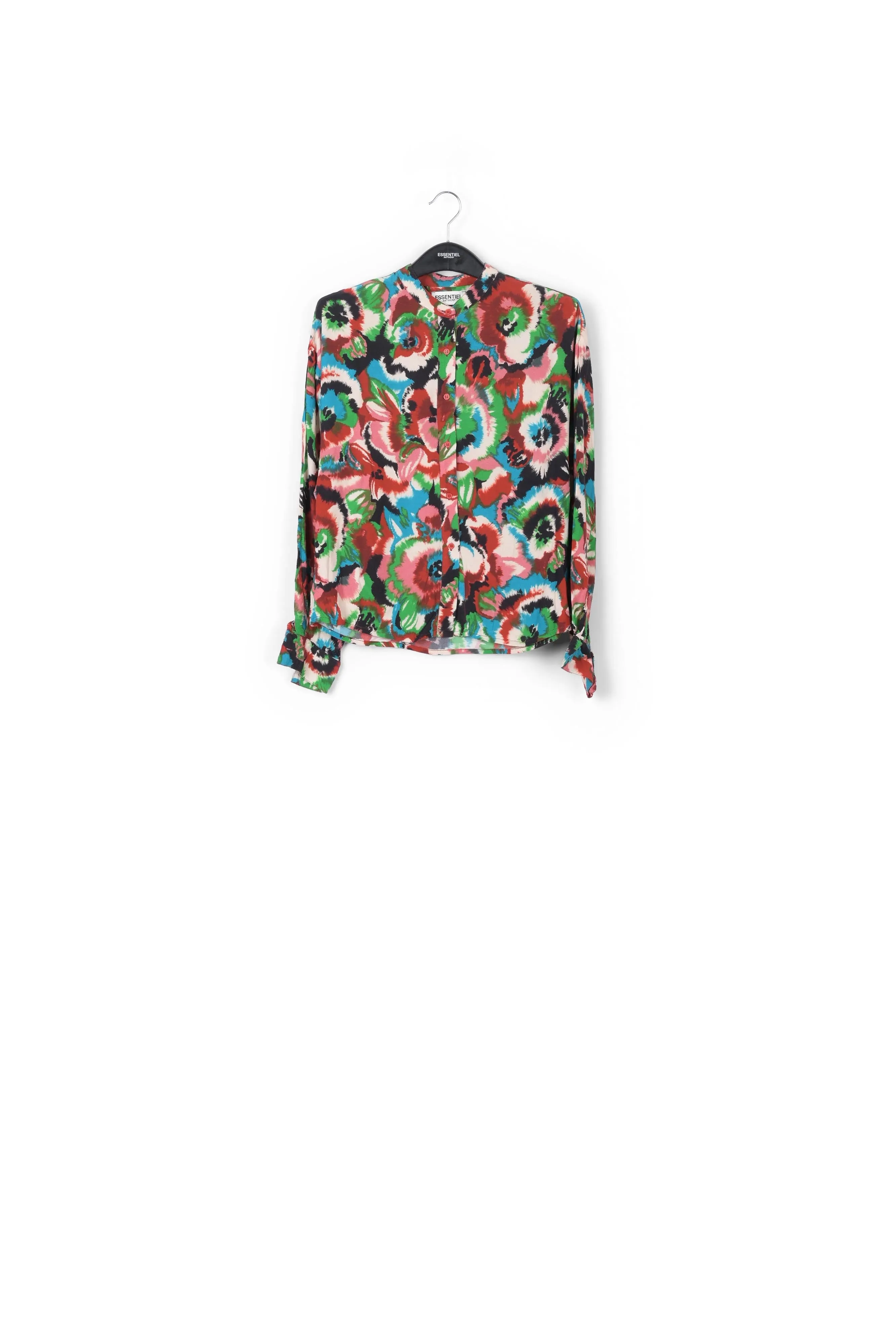 Multicolor floral-print shirt