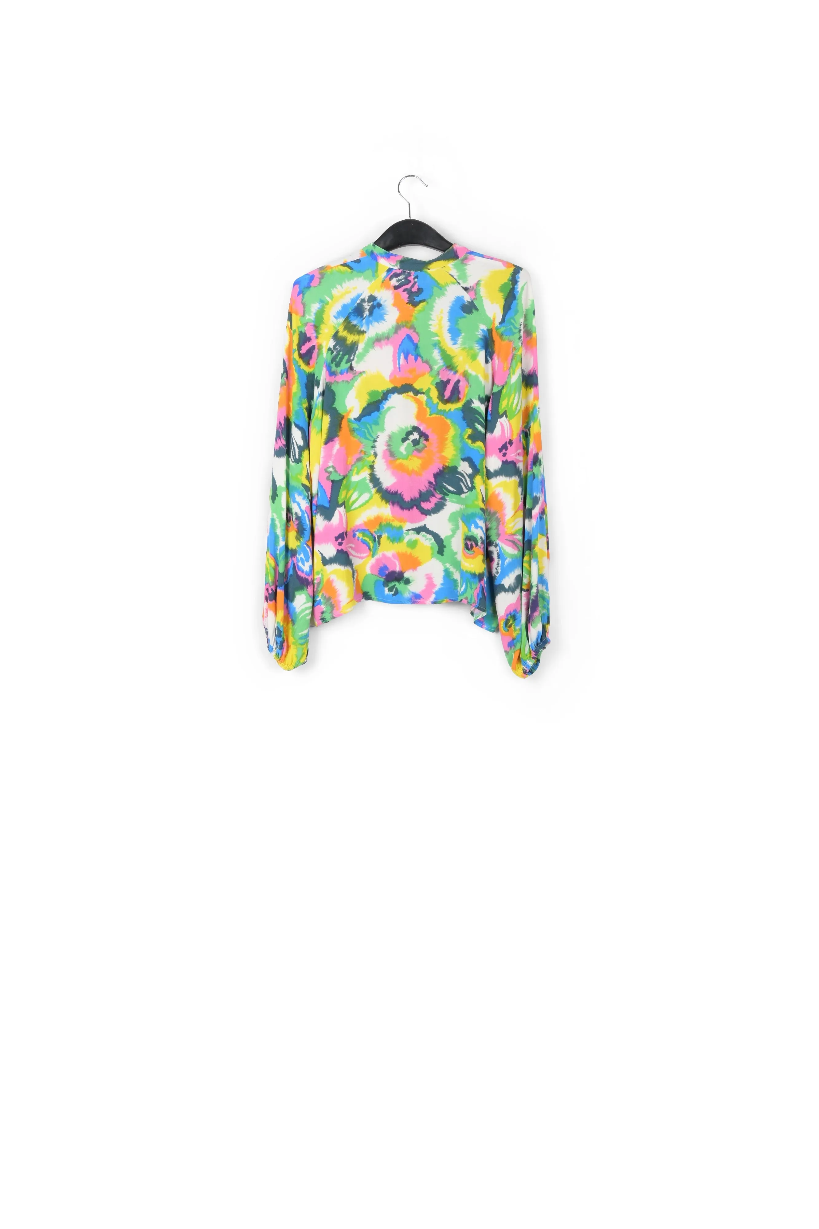 Multicolor floral print shirt