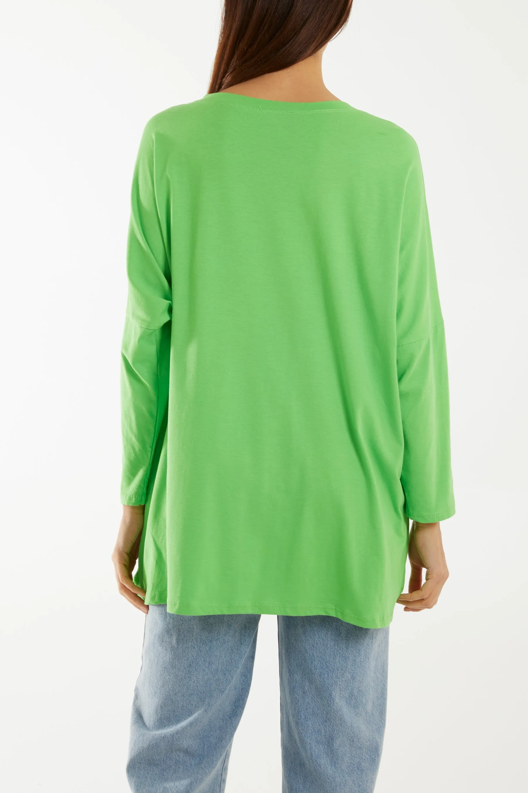 Multicolour Fluffy Daisy Long Sleeve Top