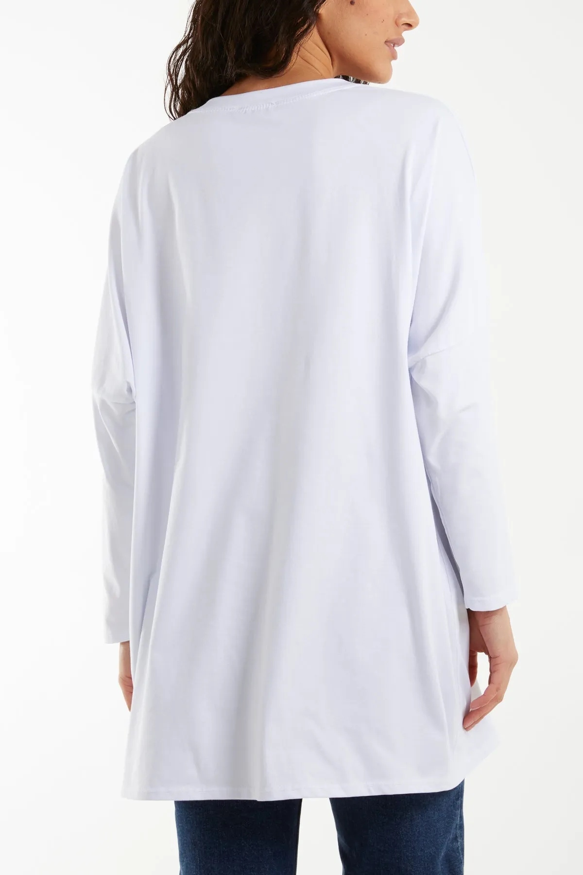 Multicolour Fluffy Daisy Long Sleeve Top