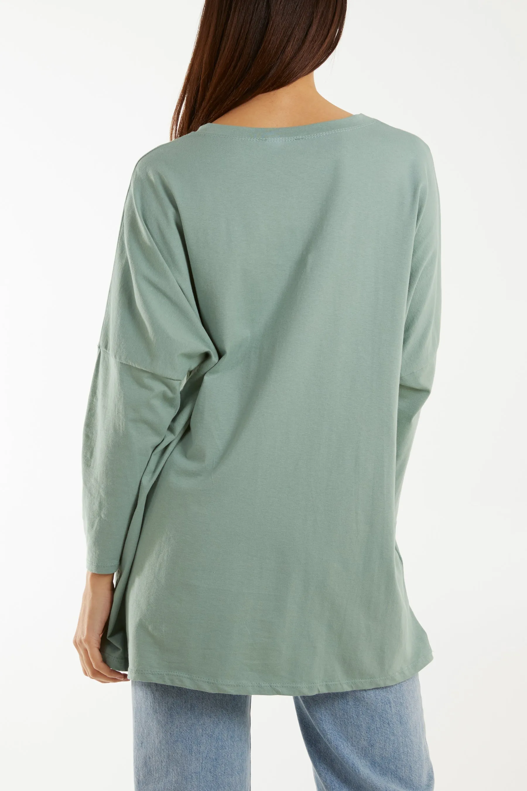 Multicolour Fluffy Daisy Long Sleeve Top