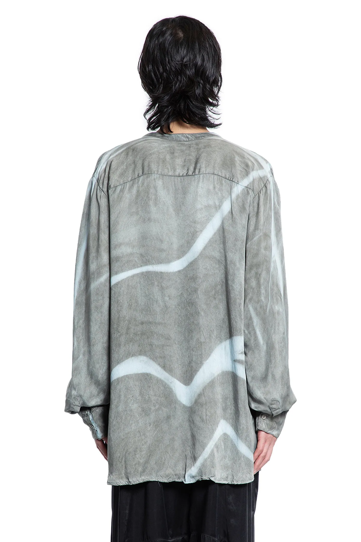 Natural Hand-dyed Shirt in Wave