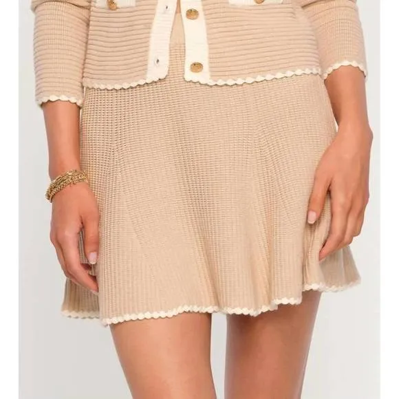 NEW HEARTLOOM makenna sweater skirt in ecru by heartloom in ecru