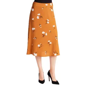 NEW KENSIE midi woven skirt in mid-century floral