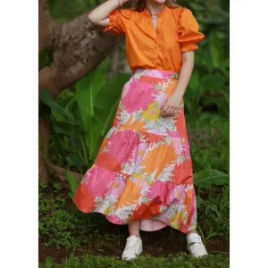 NEW MAUDE VIVANTE ada skirt in floral bunches