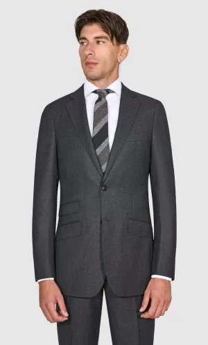 New Suitsupply Sienna Dark Gray Birdseye Pure Wool All Season Suit - Size 38L (Regular Fit)