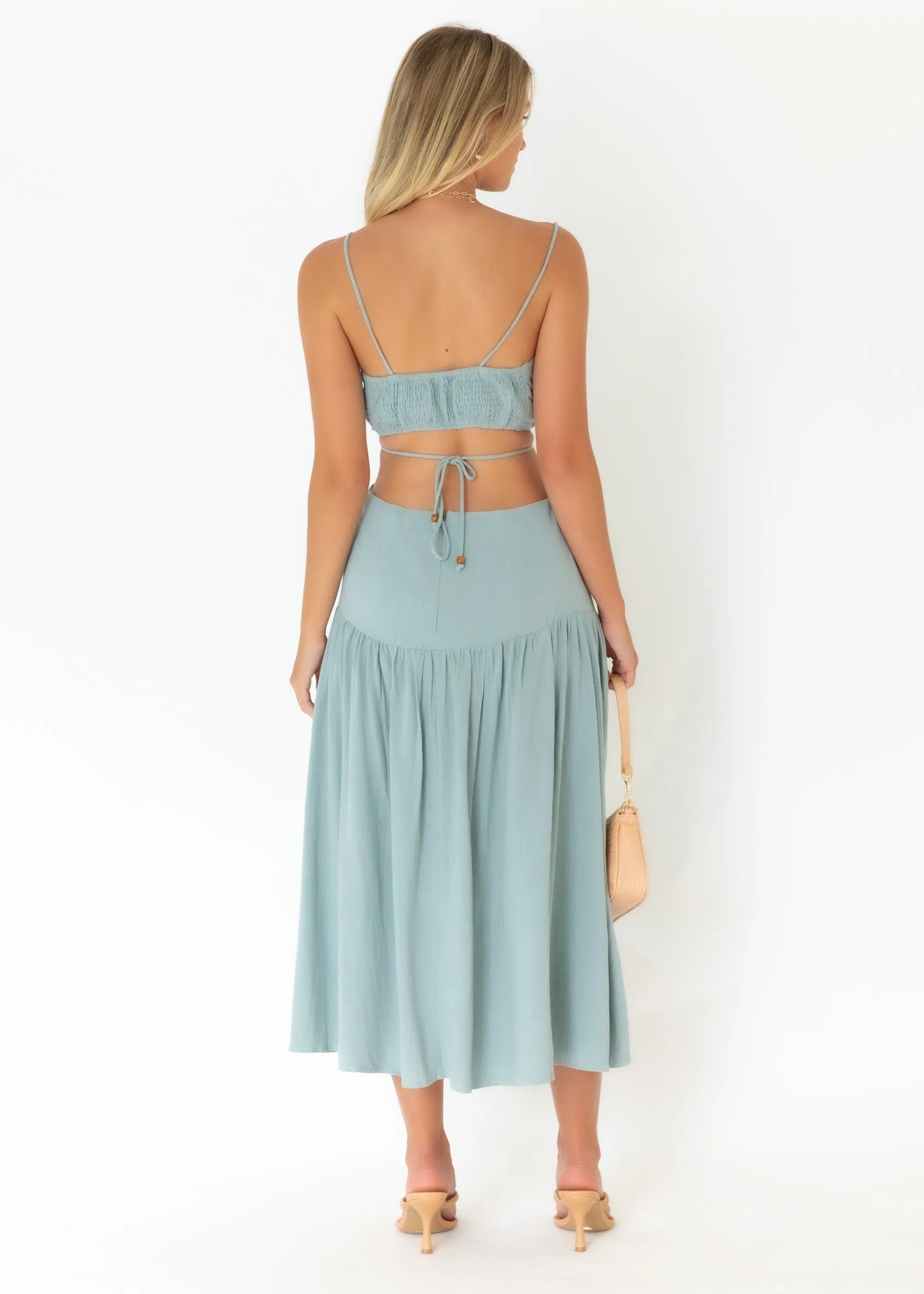 Nia Midi Dress - Sage