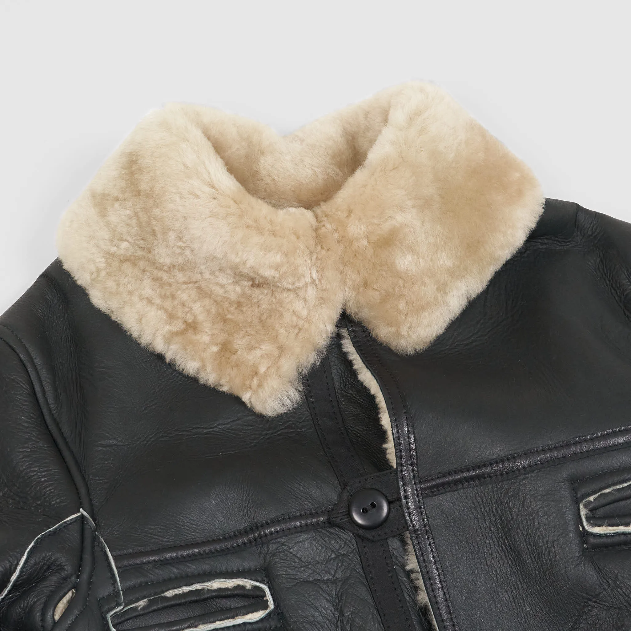 Nigel Cabourn x Aero Leathers Sheepskin Leather Coat