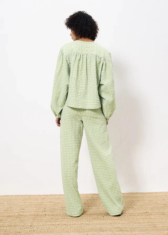 Noura Blouse - Lemon Green