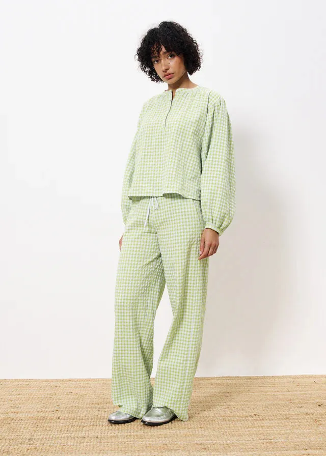 Noura Blouse - Lemon Green