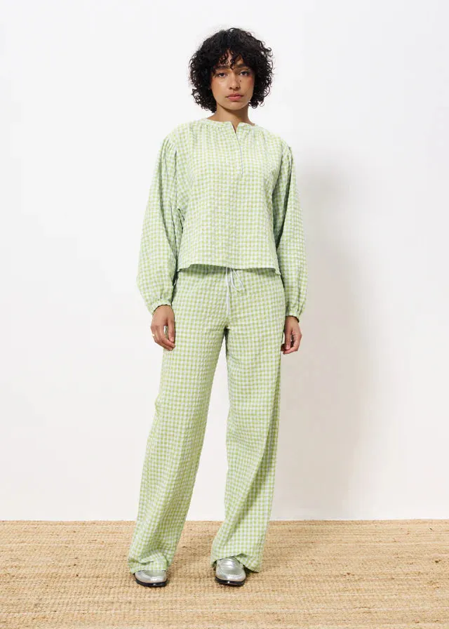 Noura Blouse - Lemon Green