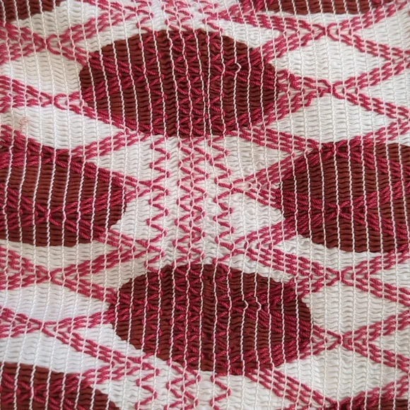 NWT Anthropologie Maeve Smocked Polka Dot Mini Skirt MEDIUM Cream Rust Pattern