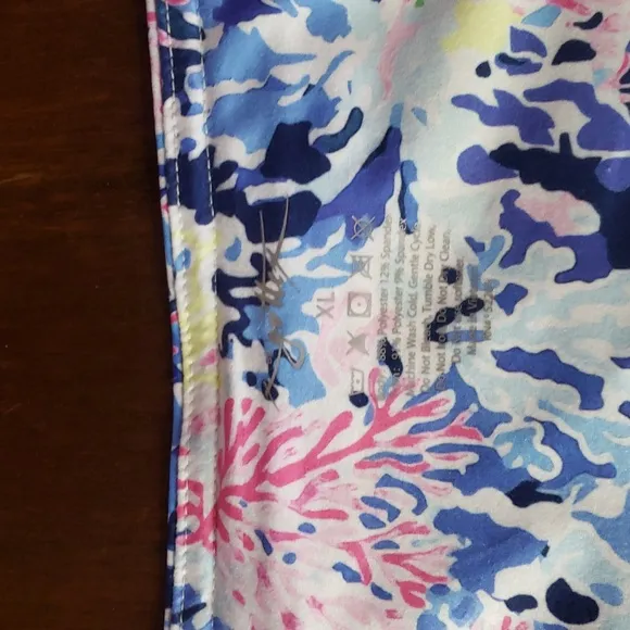 NWT Gottex Lifestyle Godet Skirt In Under The Sea Coral Skort XL