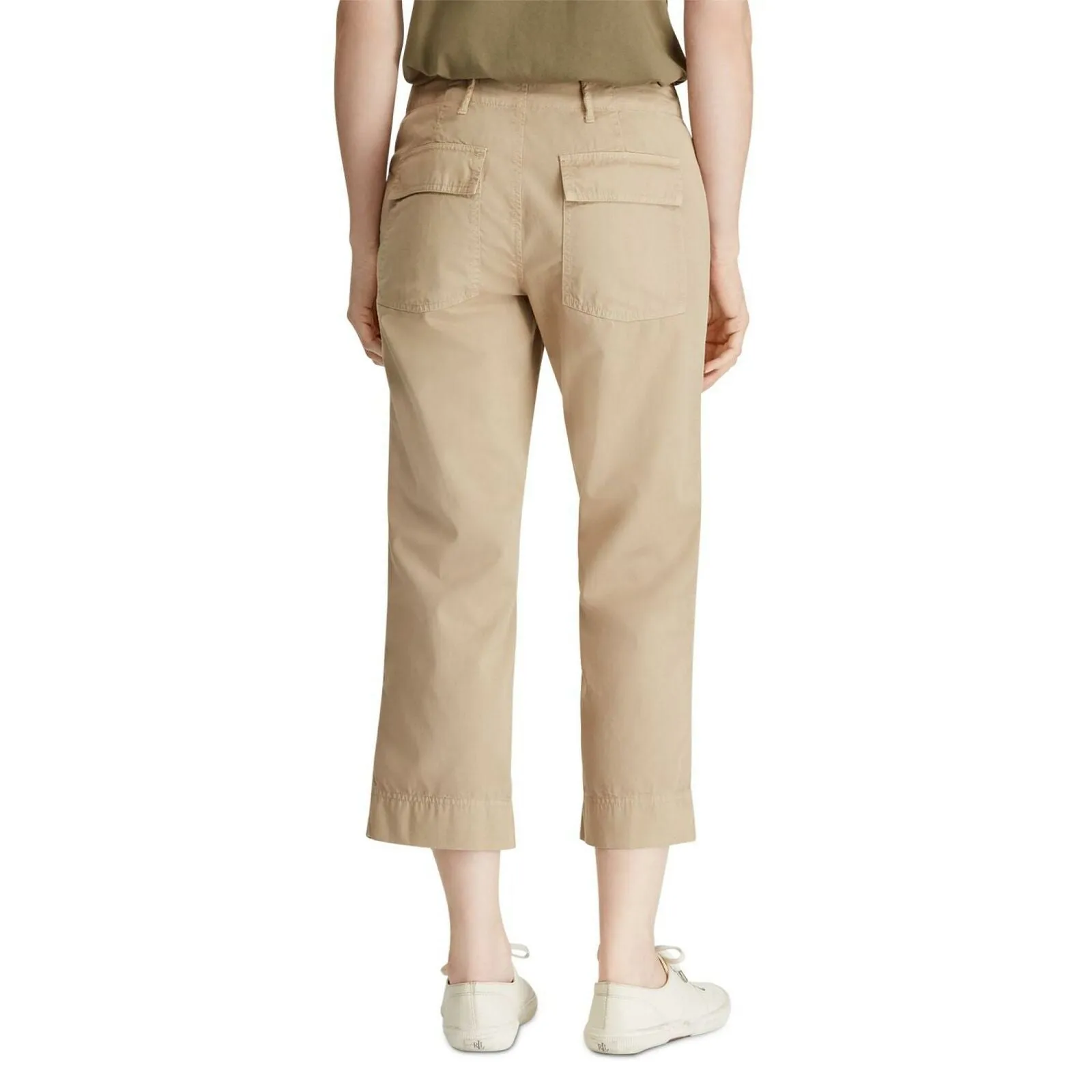 NWT Lauren Ralph Lauren Womens Straight-Leg Cropped Pants. 200726908002 8
