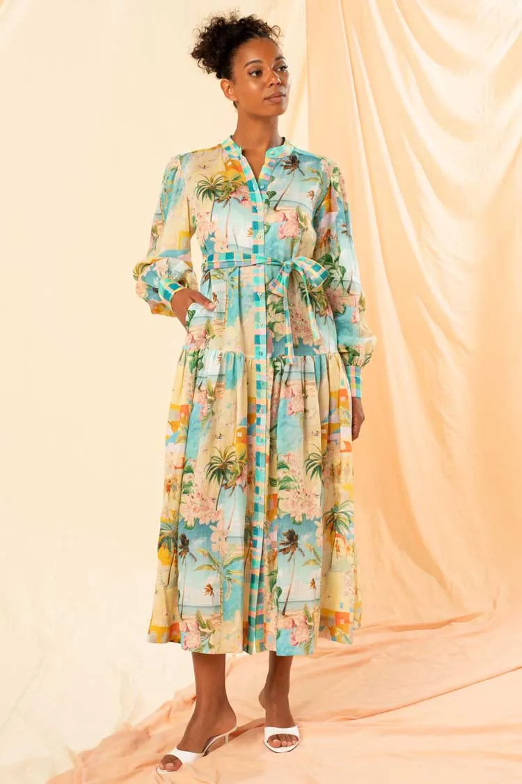 Oceana Maxi Shirtdress
