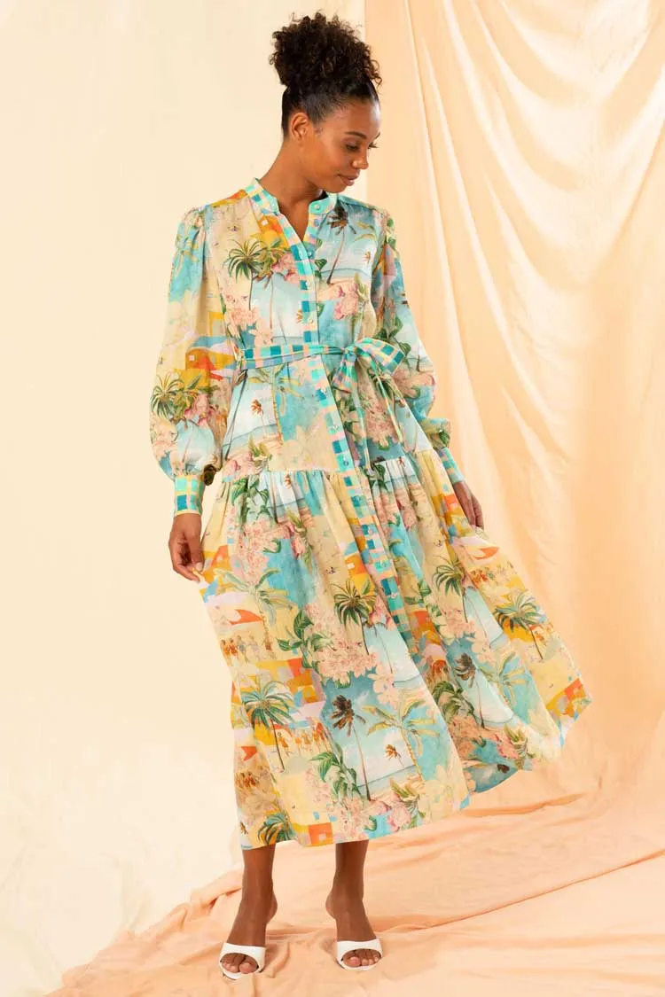 Oceana Maxi Shirtdress