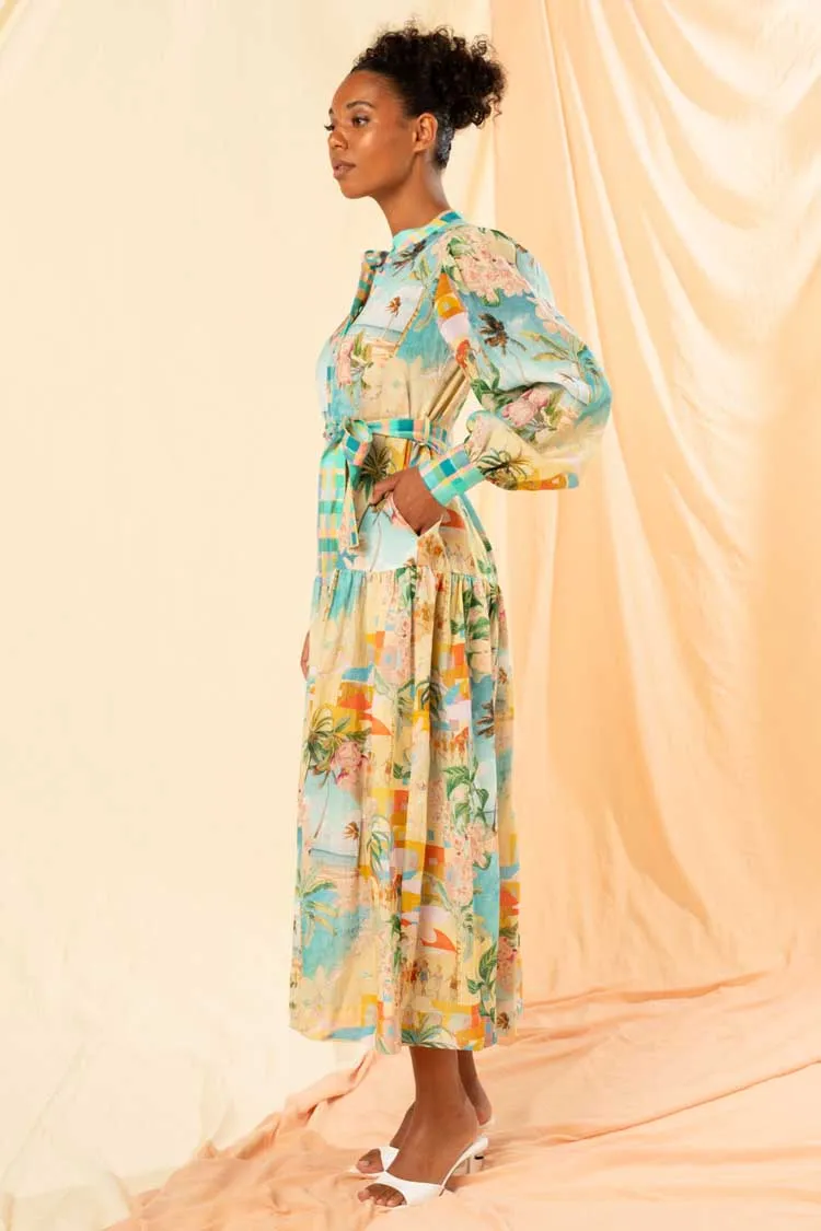 Oceana Maxi Shirtdress