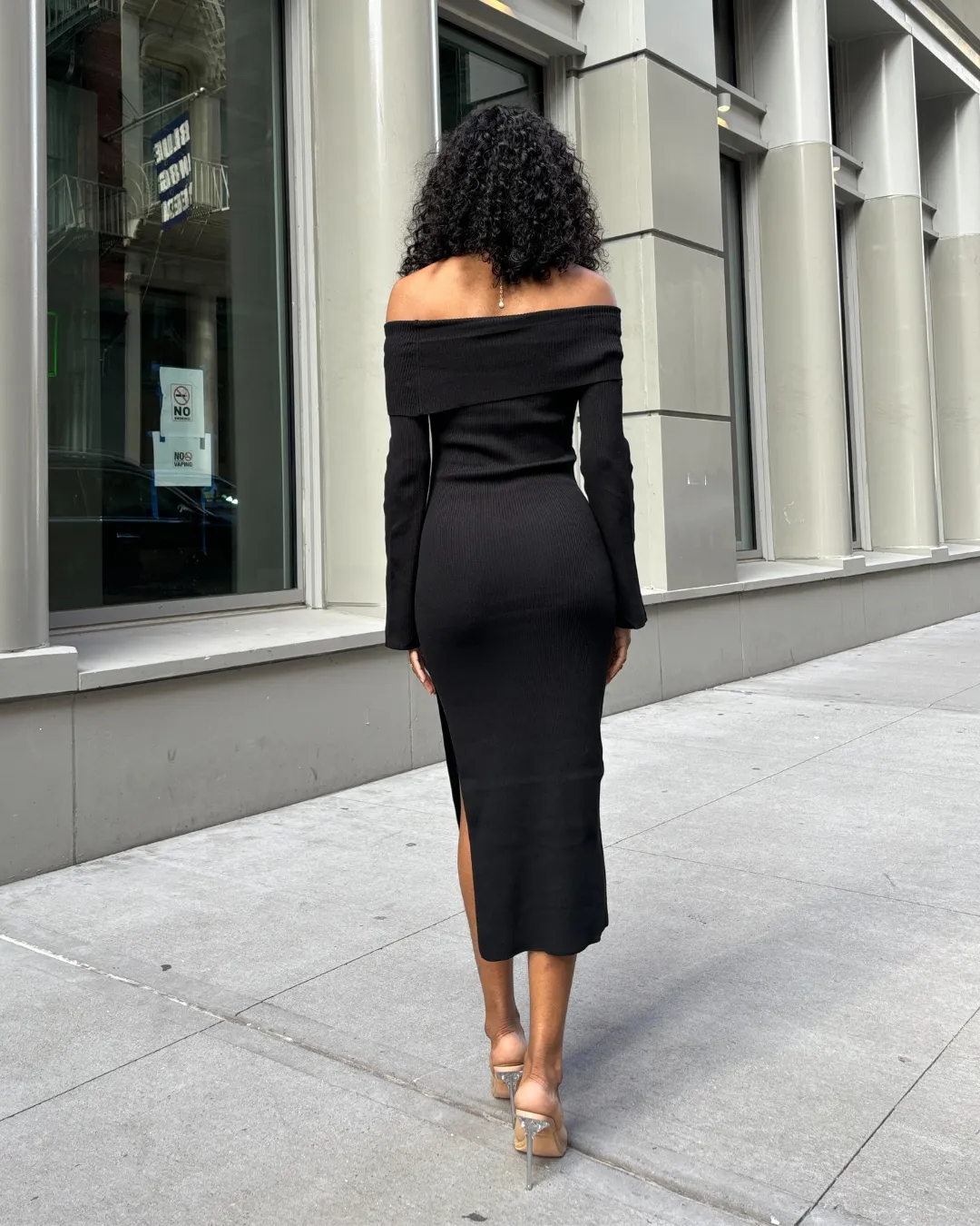 Off The Shoulder Midi Dress