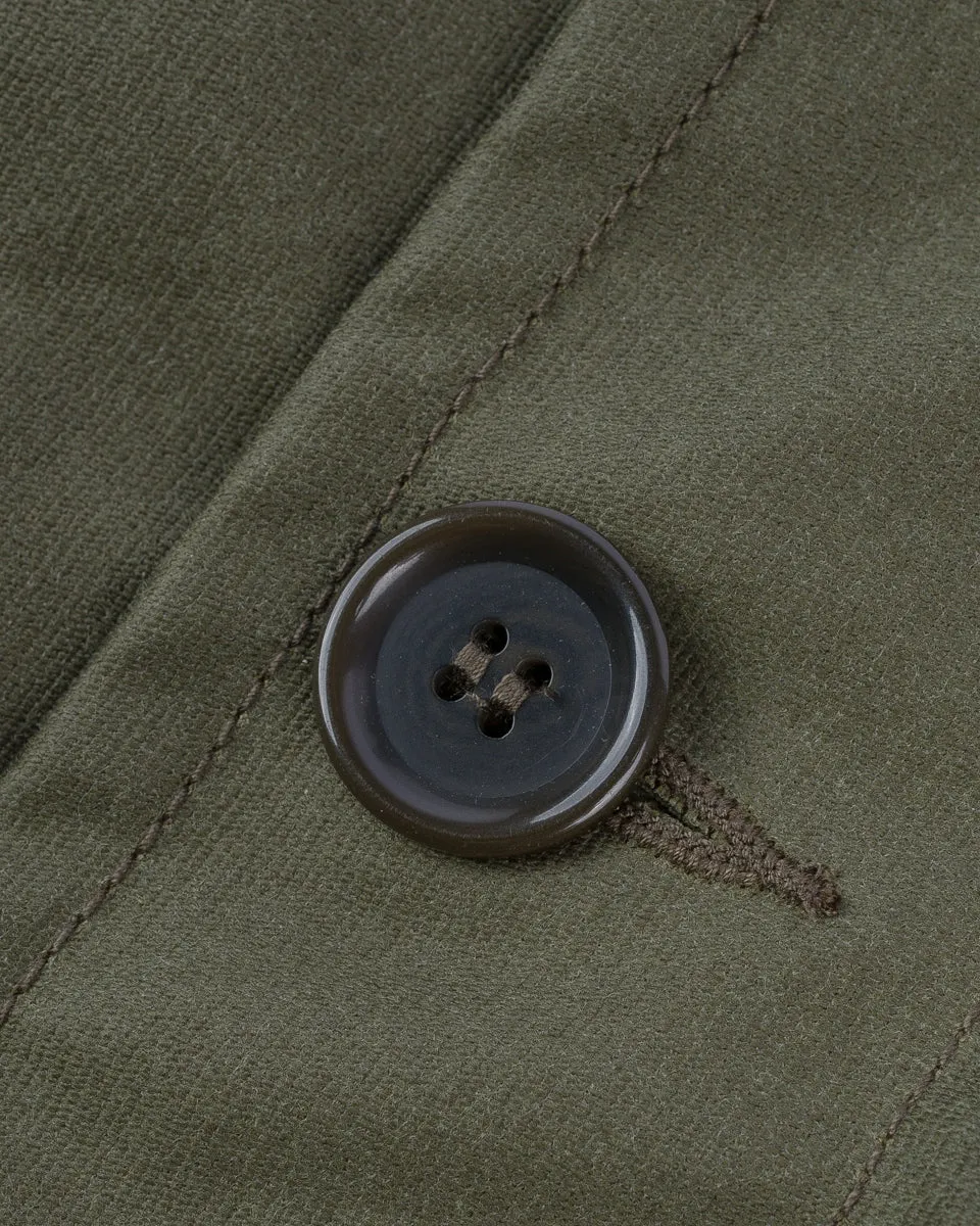 Oiled Whipcord N1 Deck Jacket - Army Green