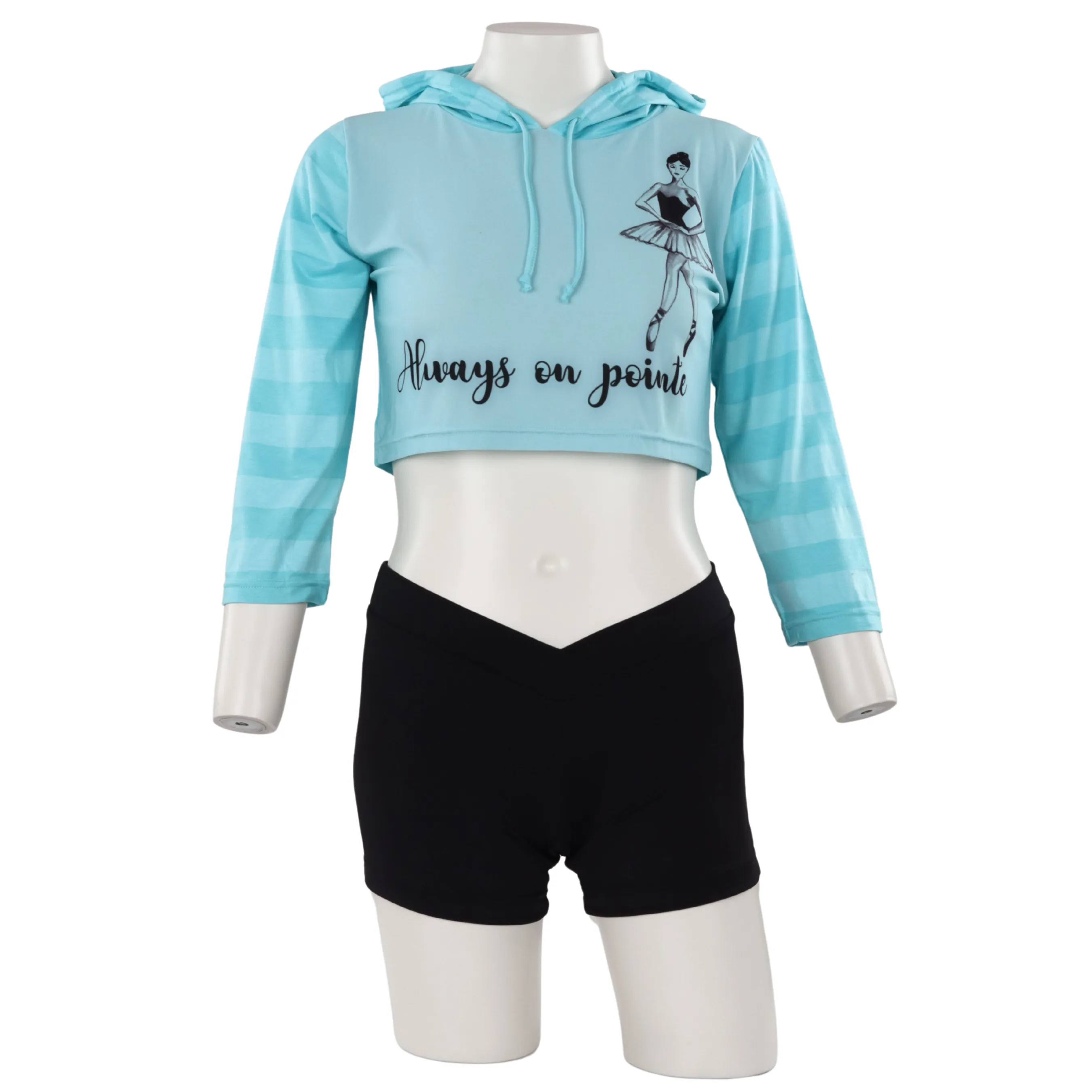 On Pointe Cropped Hoodie Child
