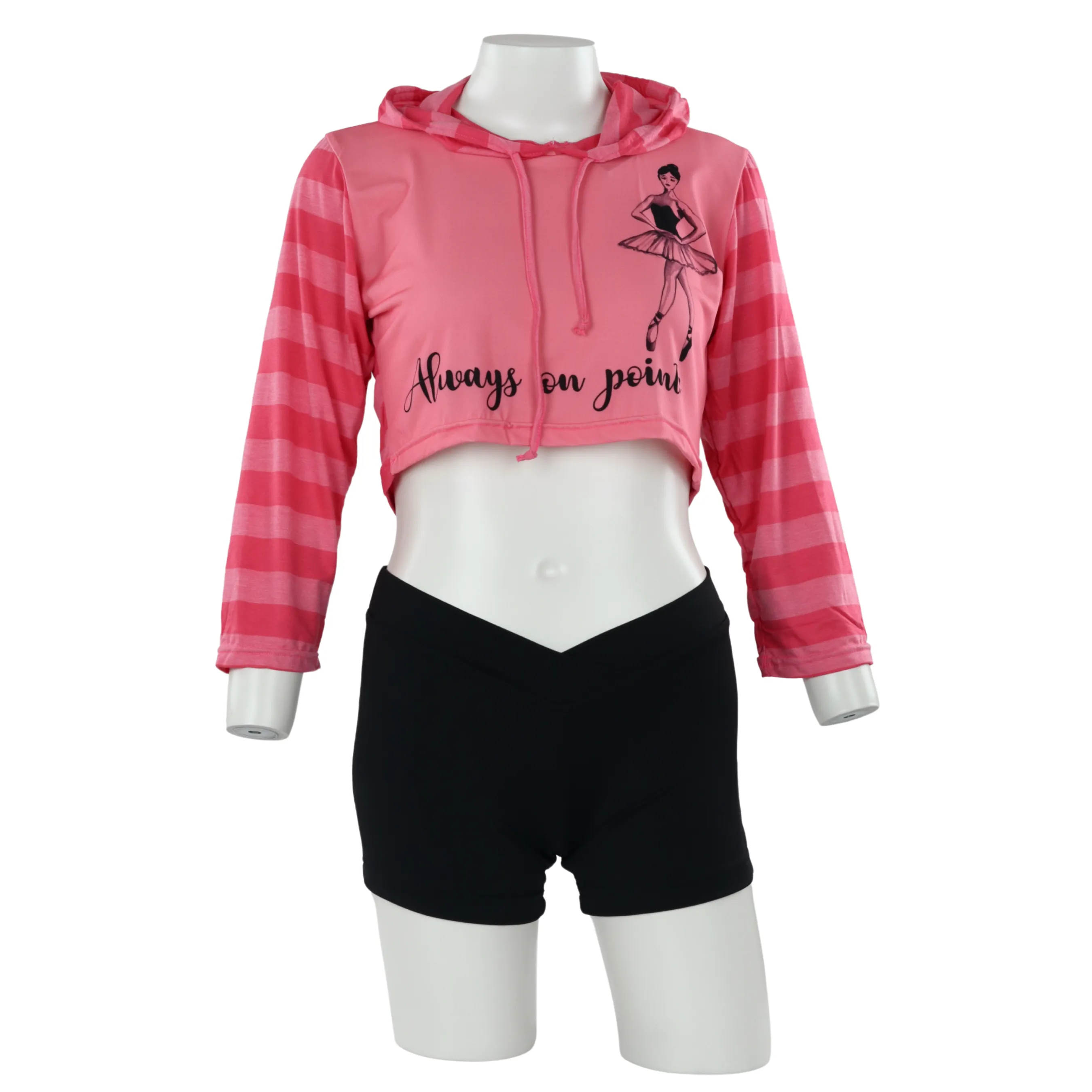 On Pointe Cropped Hoodie Child