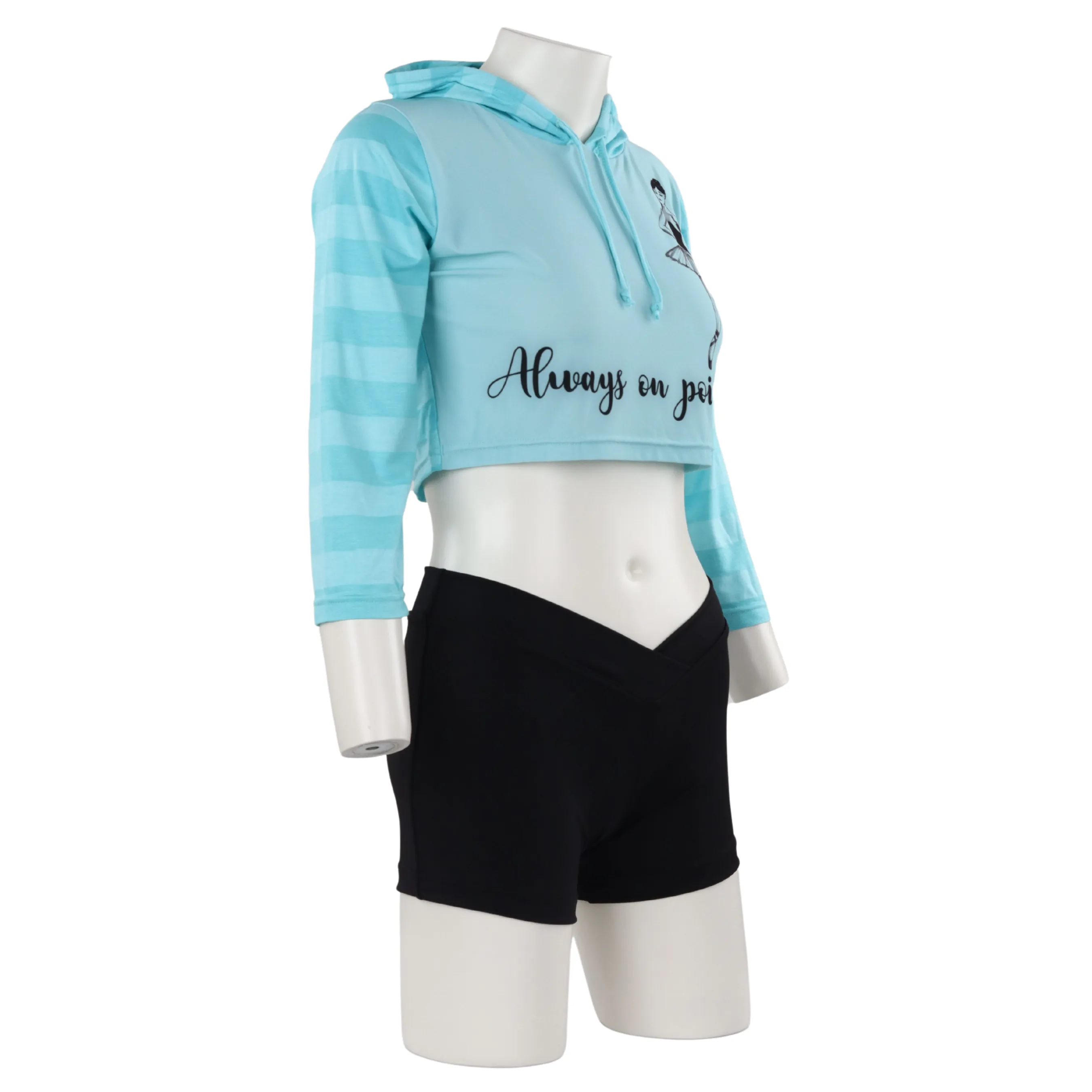 On Pointe Cropped Hoodie Child