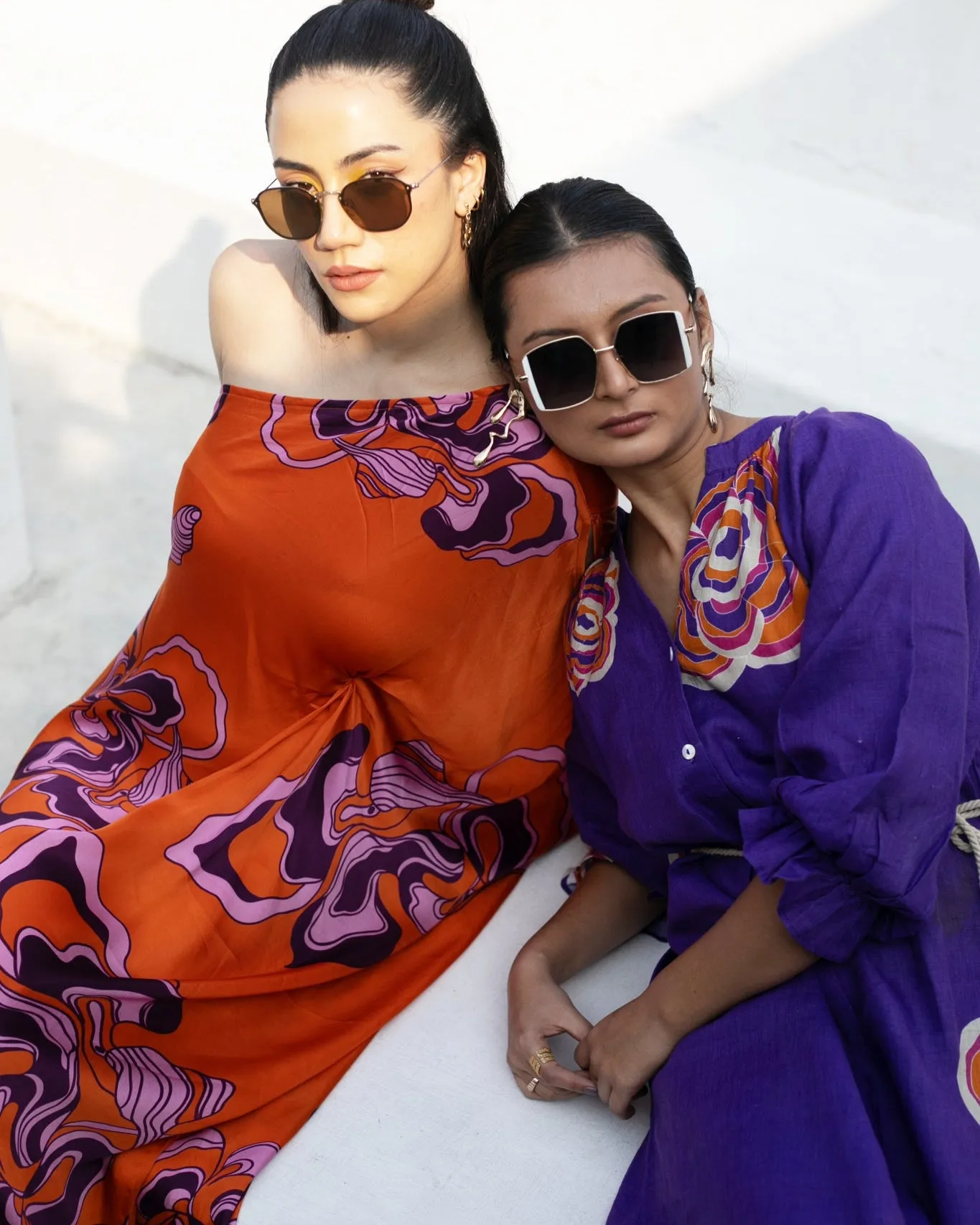 Orchid Mushroom Shirt Dress