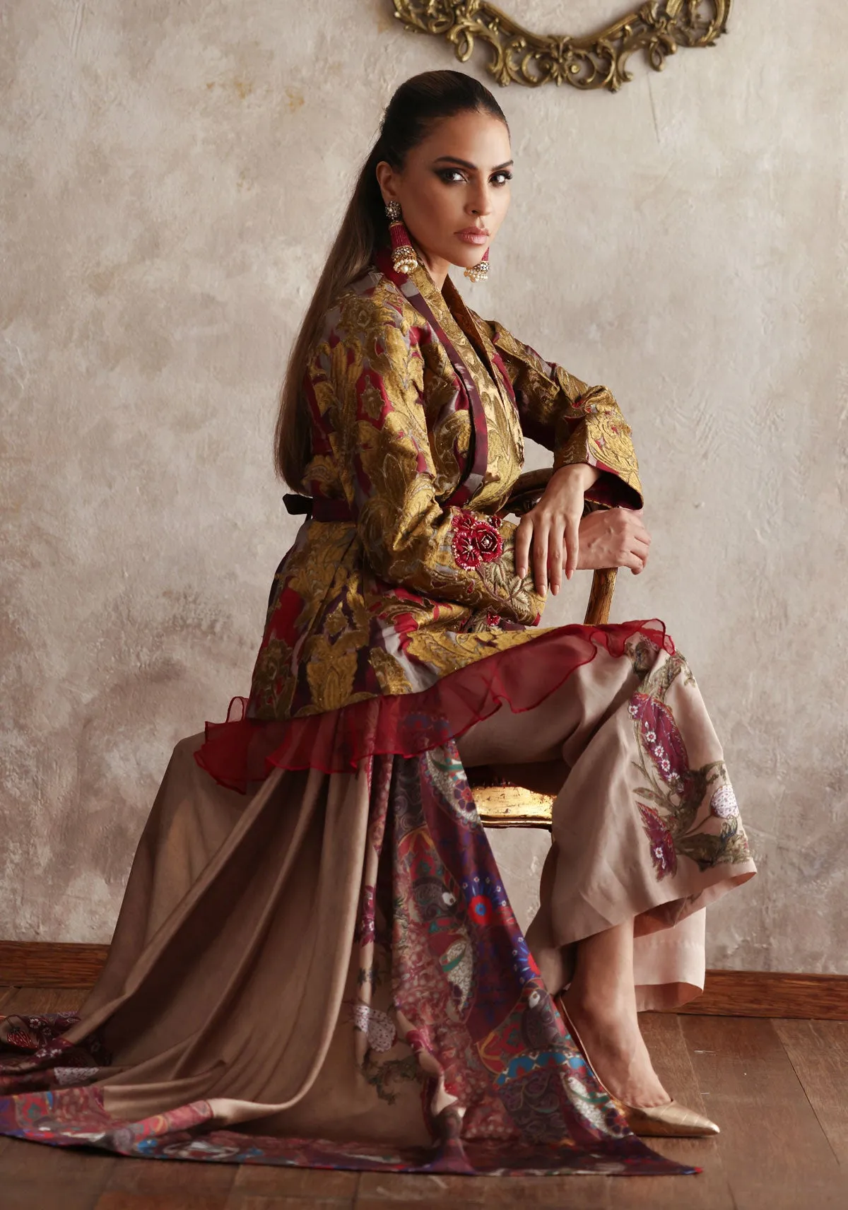 Ottoman-inspired Jacket with Bellbottom