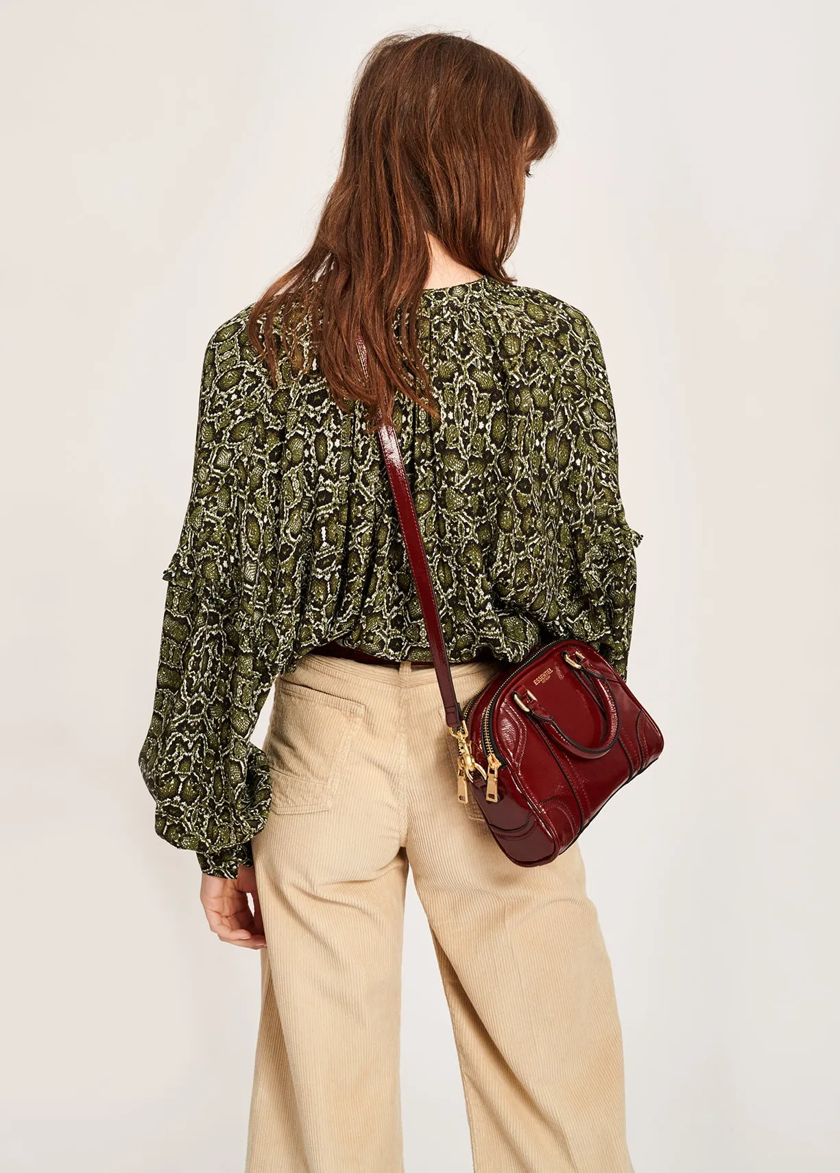Oversized frilled shirt
