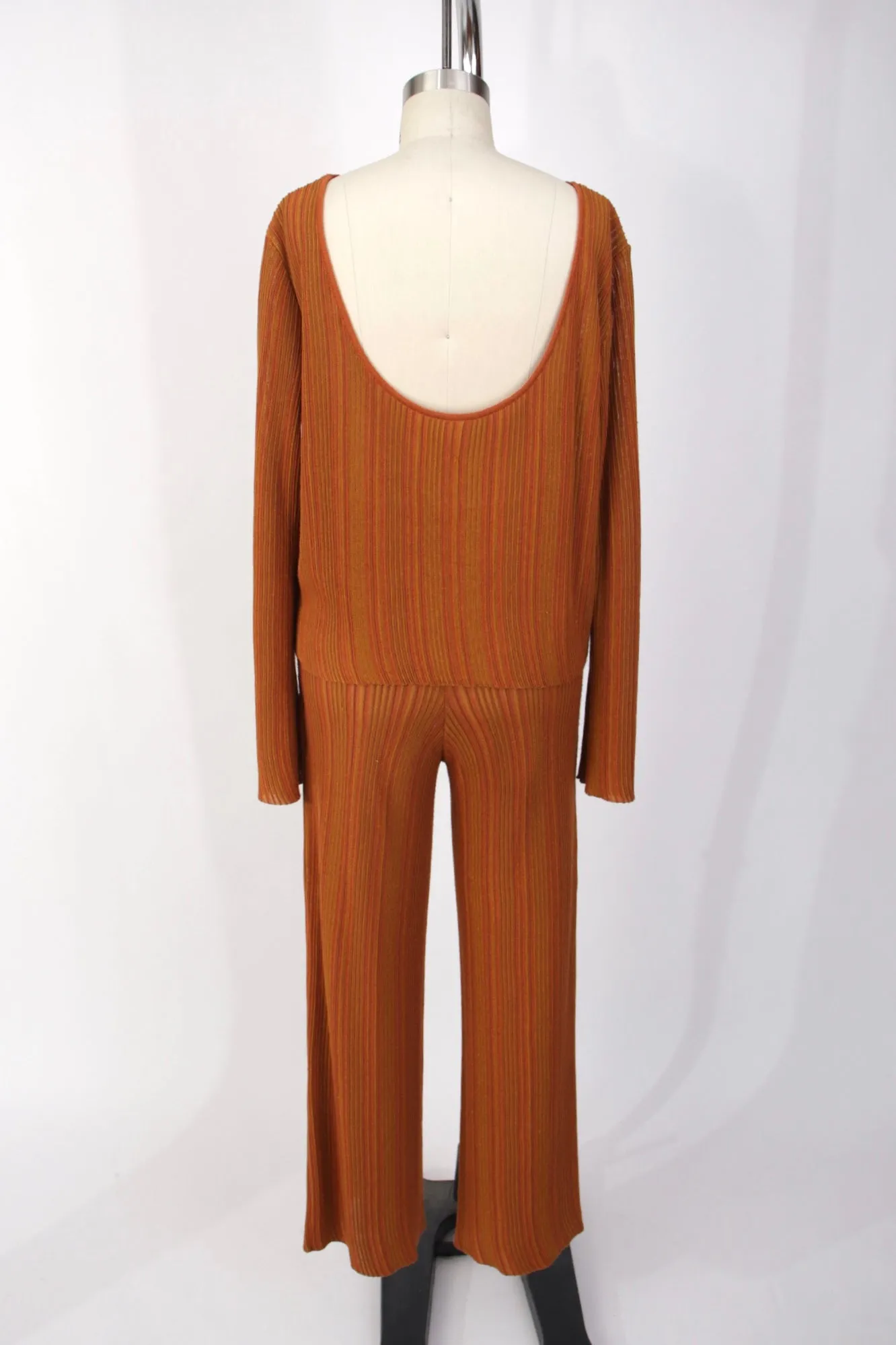 Paloma Wool Pumpkin Spice Striped Pant Set